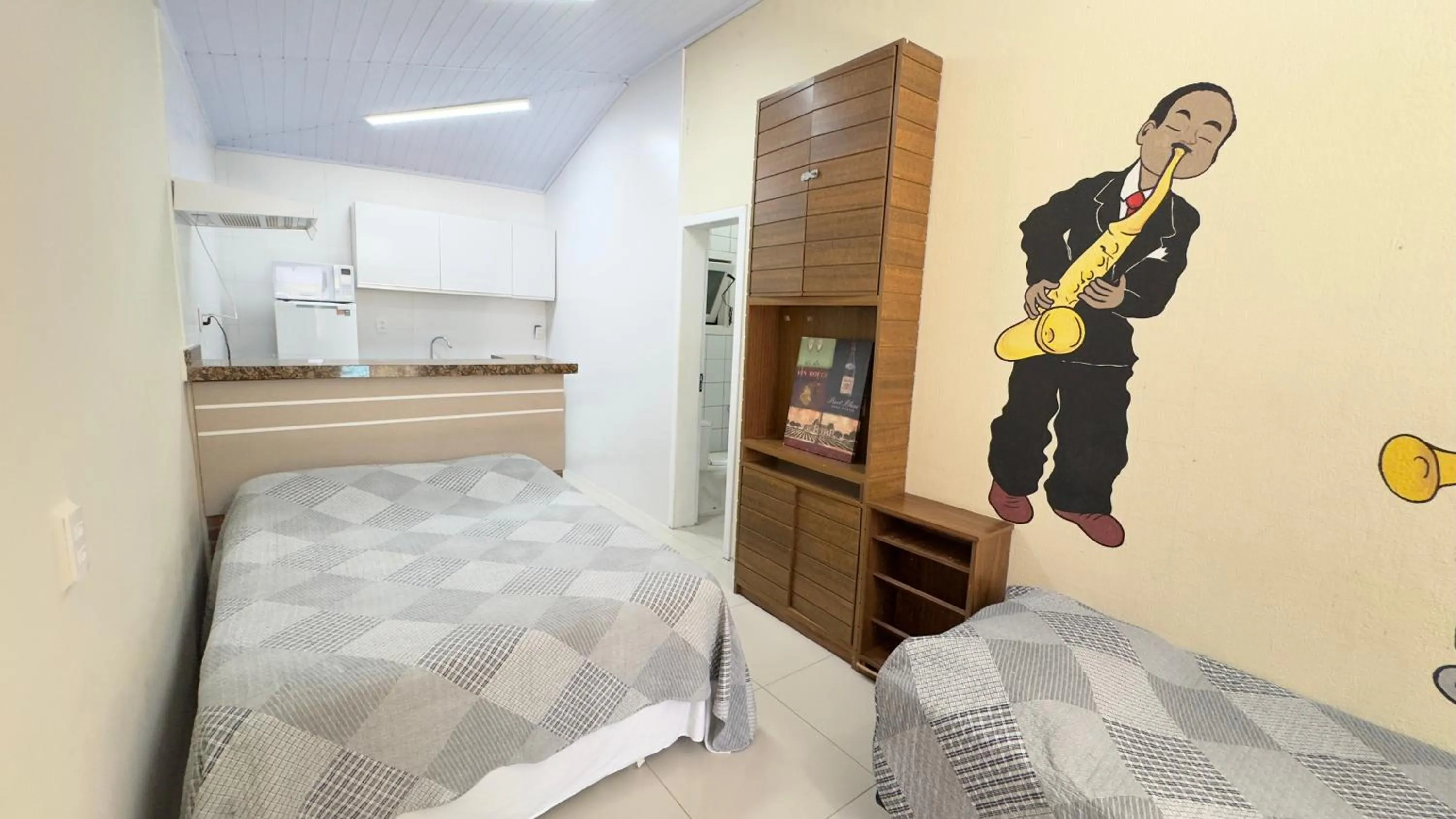 Bed in Hotel das Palmas