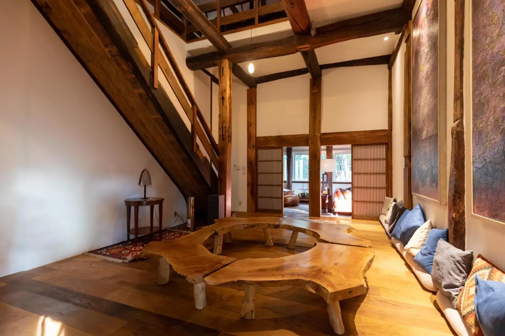 Living room in HANZ OUTDOOR RESORT -formerly GLAMPING VILLA HANZ KAWAGUCHIKO Living room in HANZ OUTDOOR RESORT -formerly GLAMPING VILLA HANZ KAWAGUCHIKO