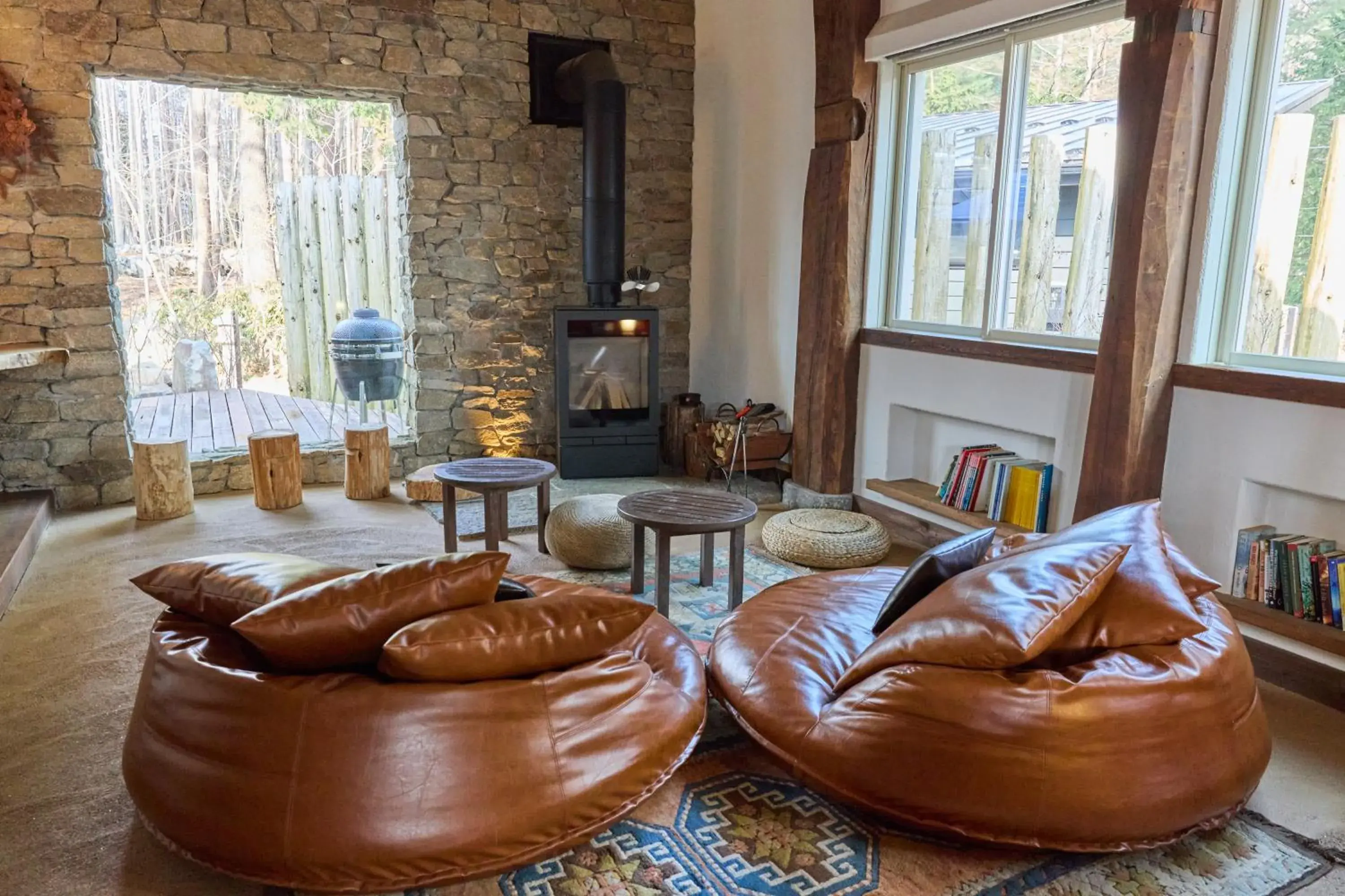 Living room in HANZ OUTDOOR RESORT -formerly GLAMPING VILLA HANZ KAWAGUCHIKO Living room in HANZ OUTDOOR RESORT -formerly GLAMPING VILLA HANZ KAWAGUCHIKO