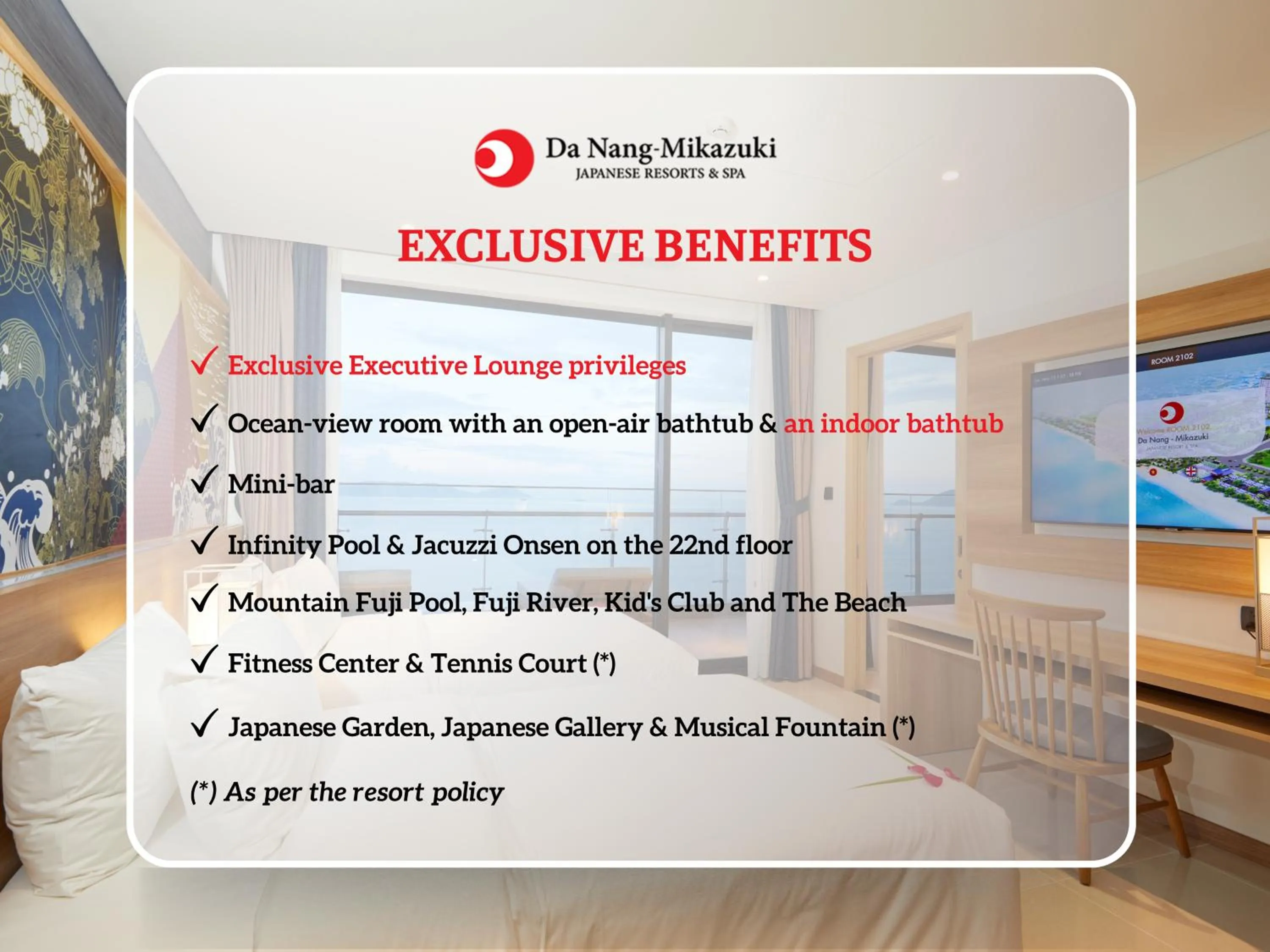 Text overlay in Da Nang - Mikazuki Japanese Resorts & Spa