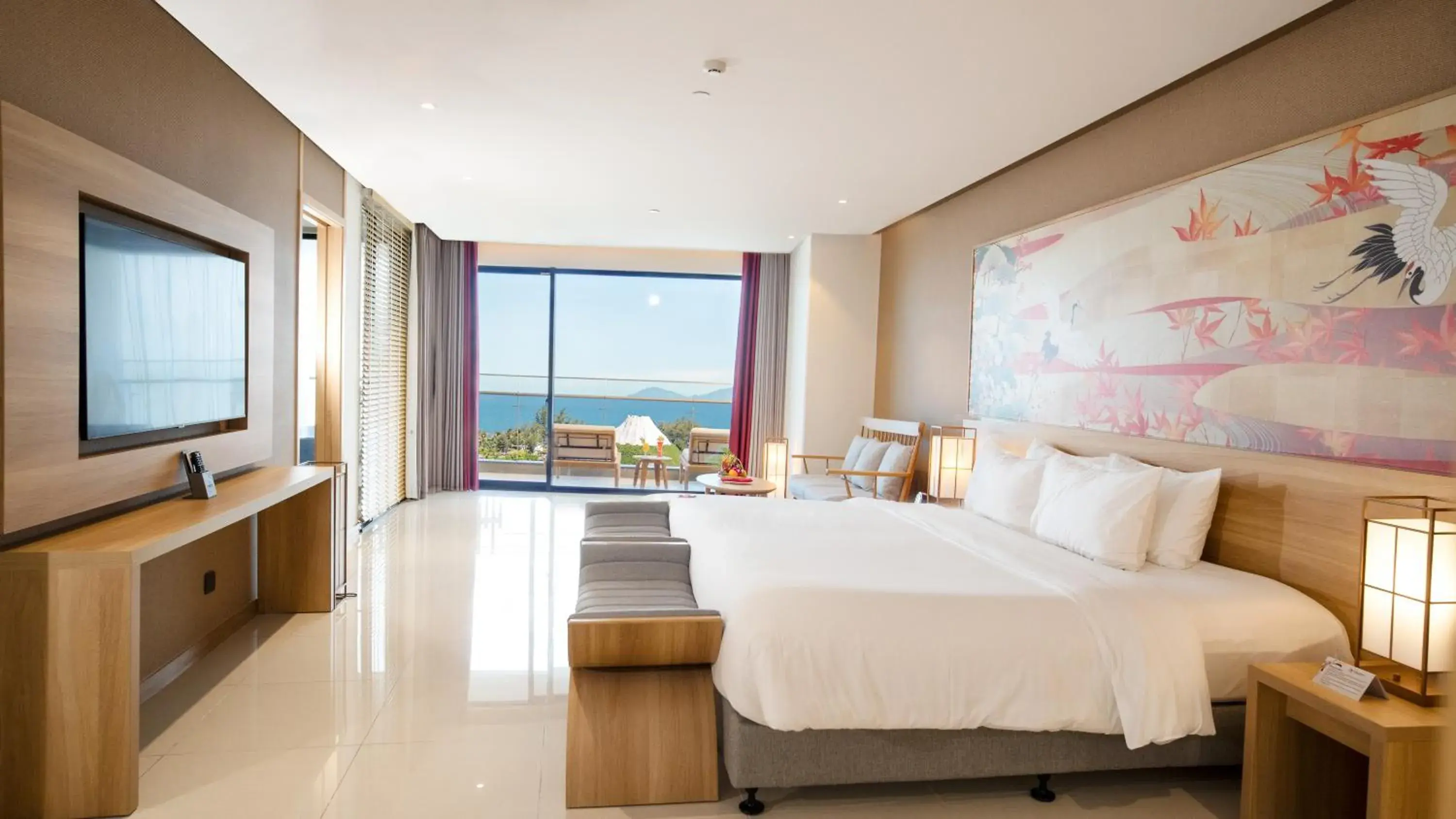 View (from property/room), Bed in Da Nang - Mikazuki Japanese Resorts & Spa View (from property/room), Bed in Da Nang - Mikazuki Japanese Resorts & Spa