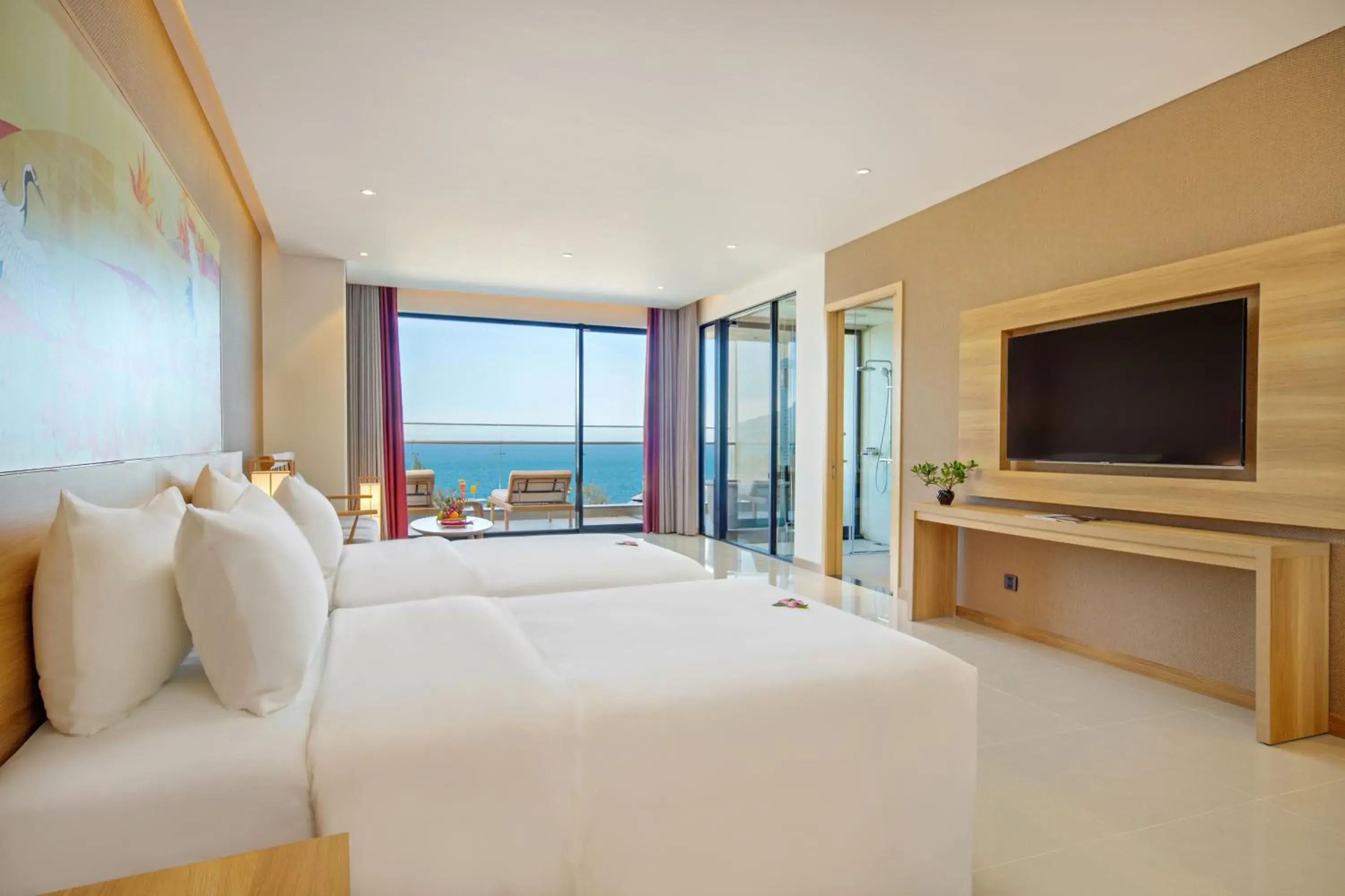 View (from property/room), Bed in Da Nang - Mikazuki Japanese Resorts & Spa View (from property/room), Bed in Da Nang - Mikazuki Japanese Resorts & Spa
