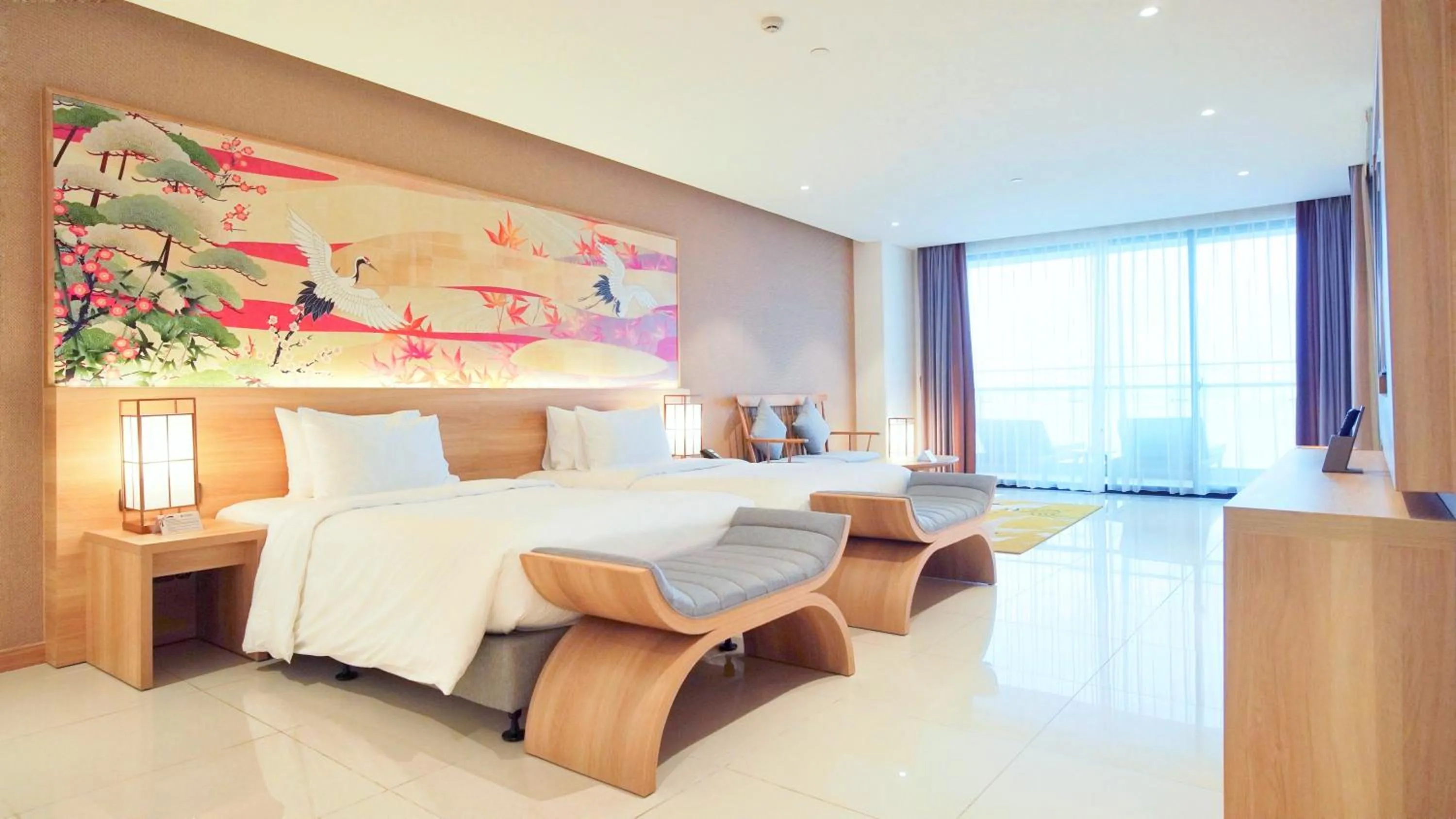View (from property/room), Bed in Da Nang - Mikazuki Japanese Resorts & Spa