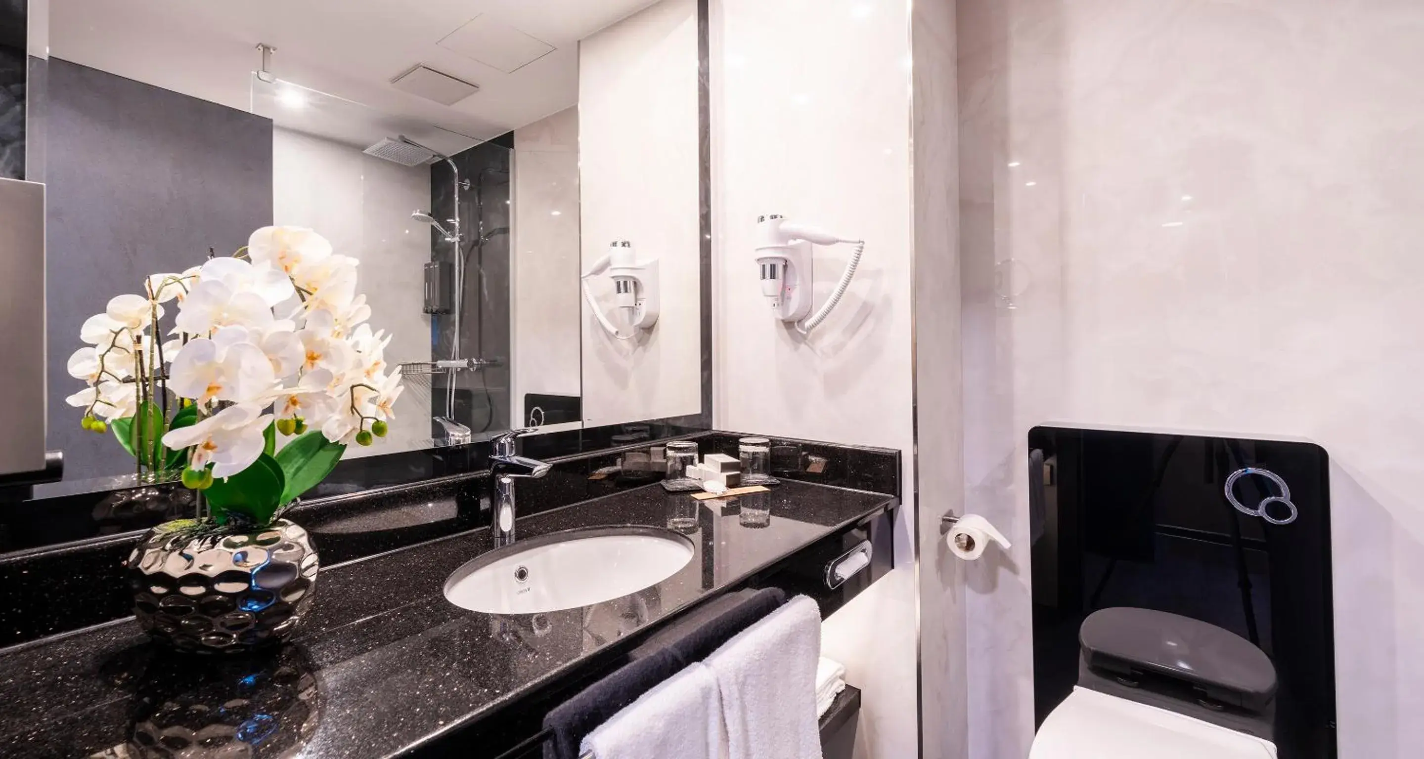 Bathroom in PLAZA Hotel Bruchsal Bathroom in PLAZA Hotel Bruchsal