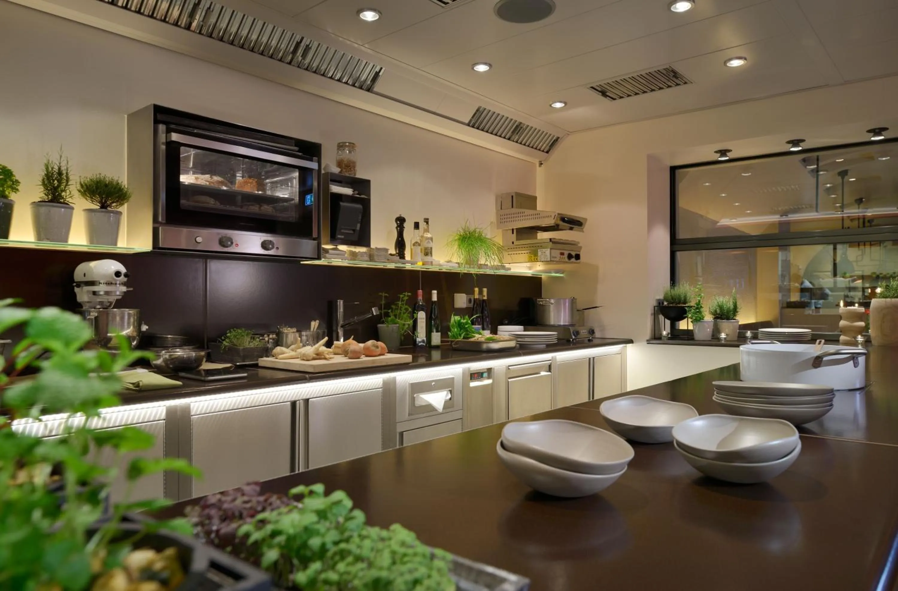 Kitchen or kitchenette in Hotel Die Sonne Frankenberg