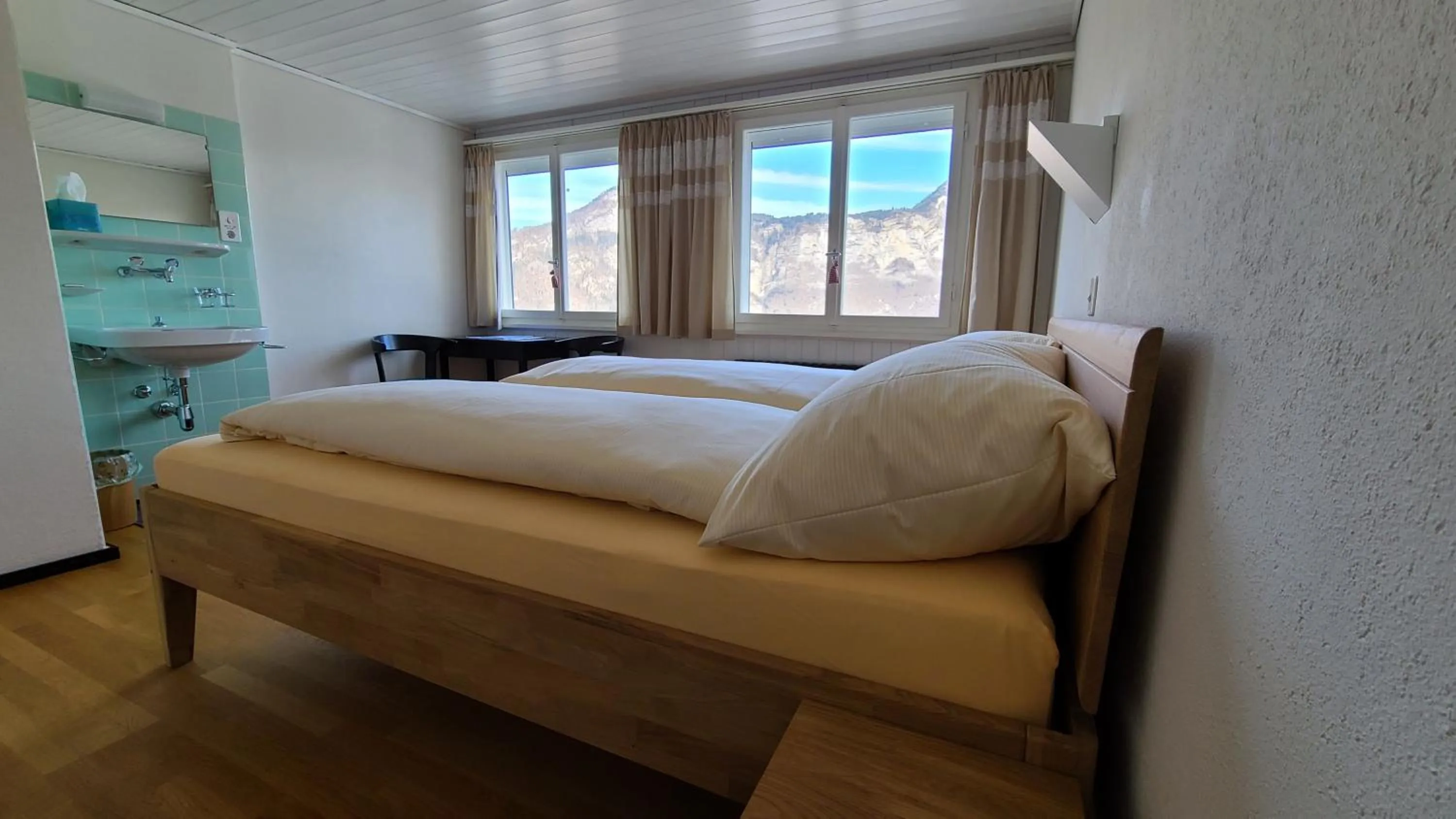 Bed in Hotel Cafe Seeblick