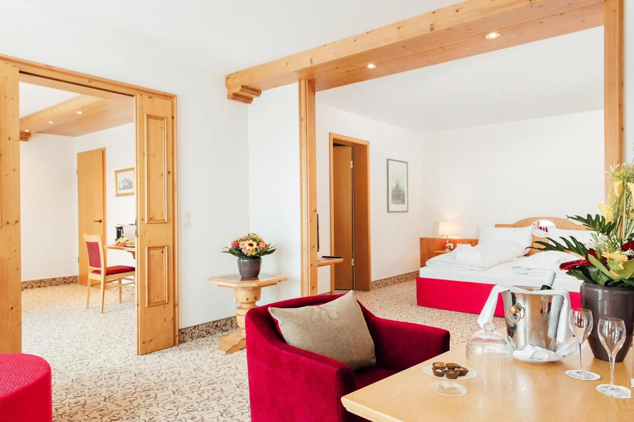 Bed in MAXIMILIAN Grand Hotel