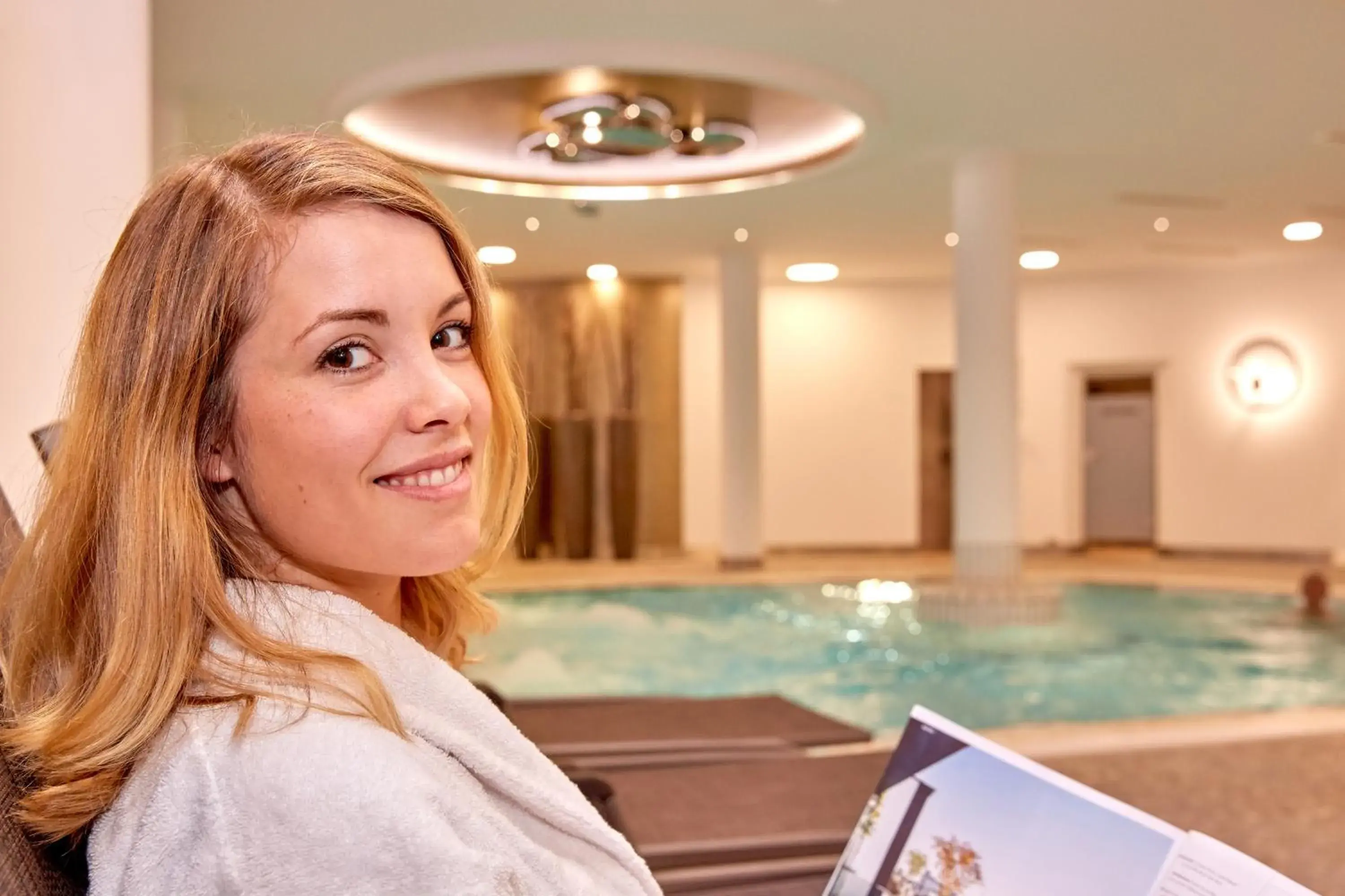 People, Swimming Pool in Hotel Maximilian - Wellness und Golfhotel
