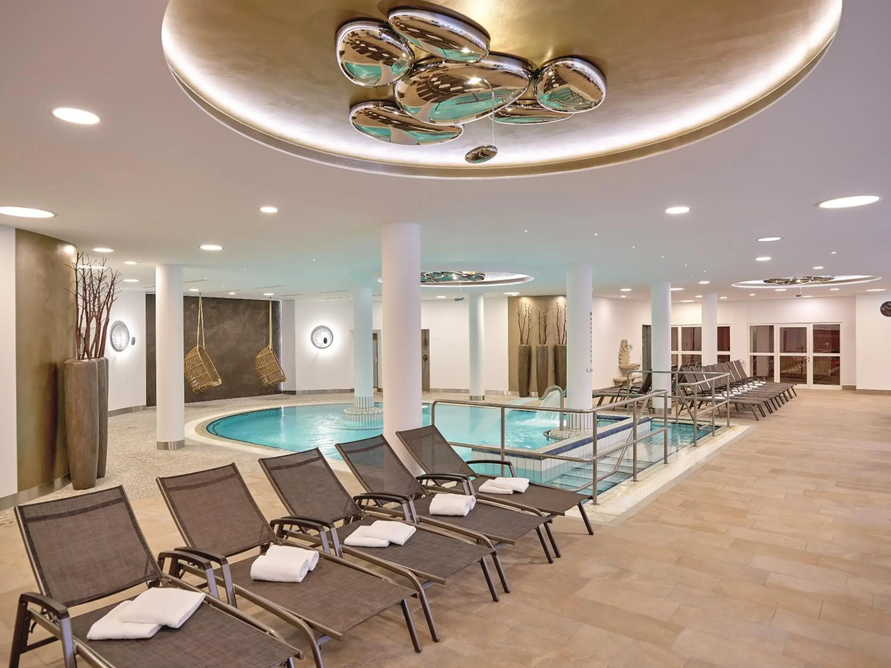 Hot Spring Bath, Swimming Pool in Hotel Maximilian - Wellness und Golfhotel