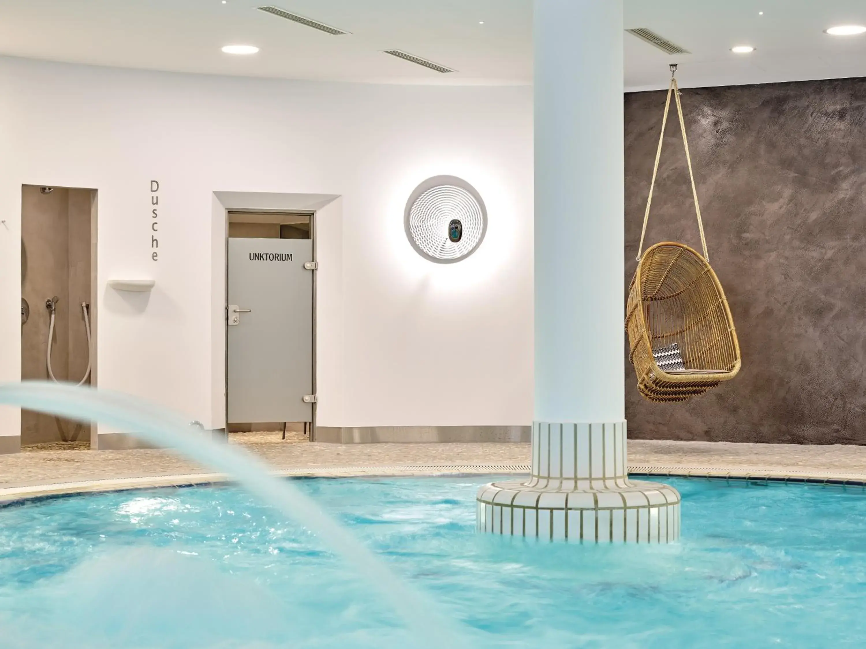 Hot Spring Bath, Swimming Pool in Hotel Maximilian - Wellness und Golfhotel