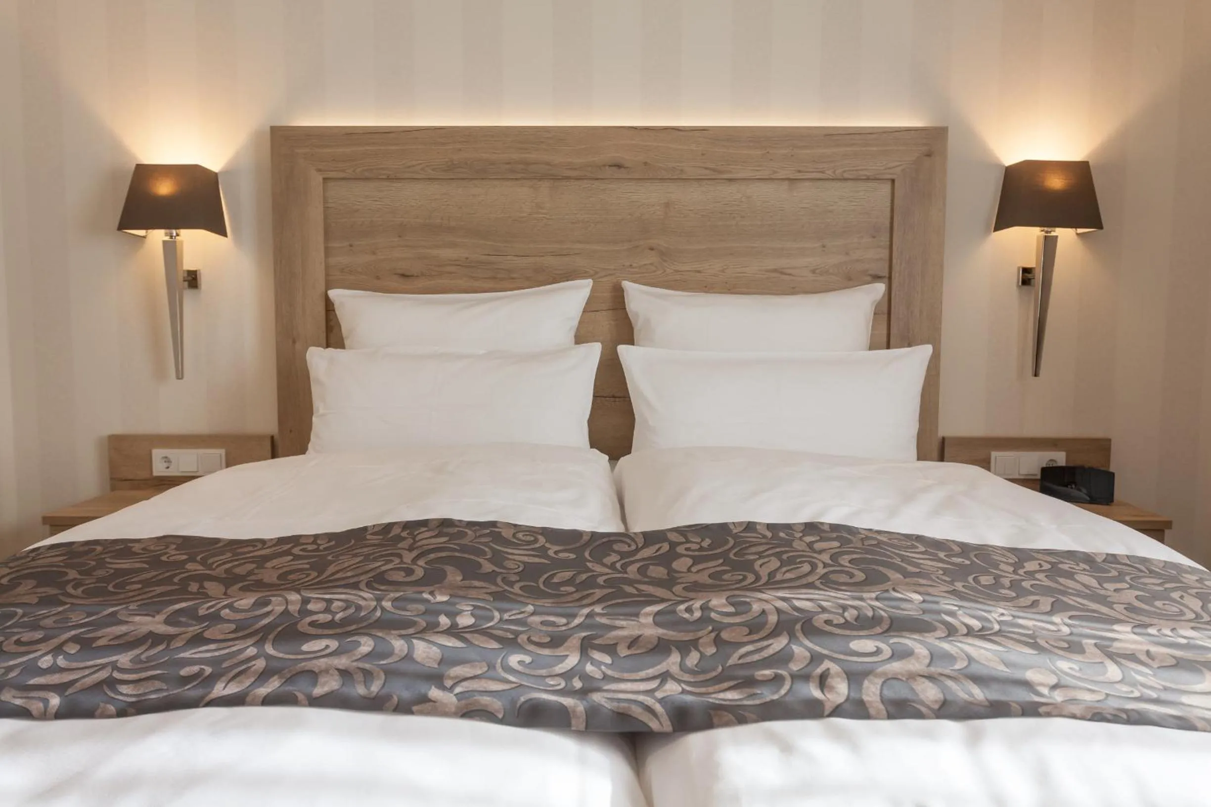 Bed in Hotel Garni Fürst von Waldeck