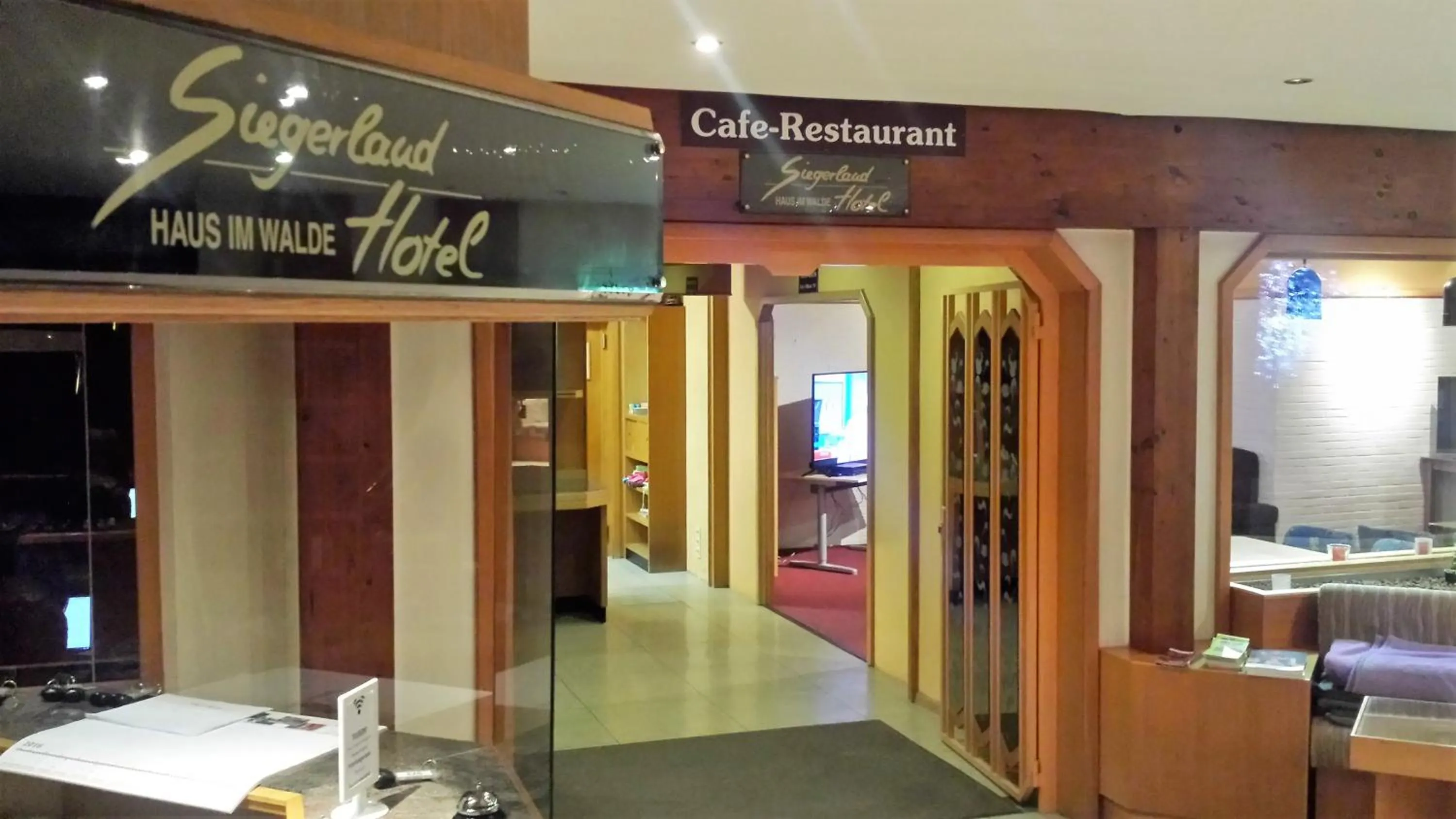 Lobby or reception in Siegerland-Hotel