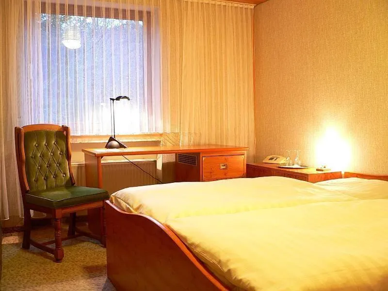 Photo of the whole room, Bed in Siegerland-Hotel