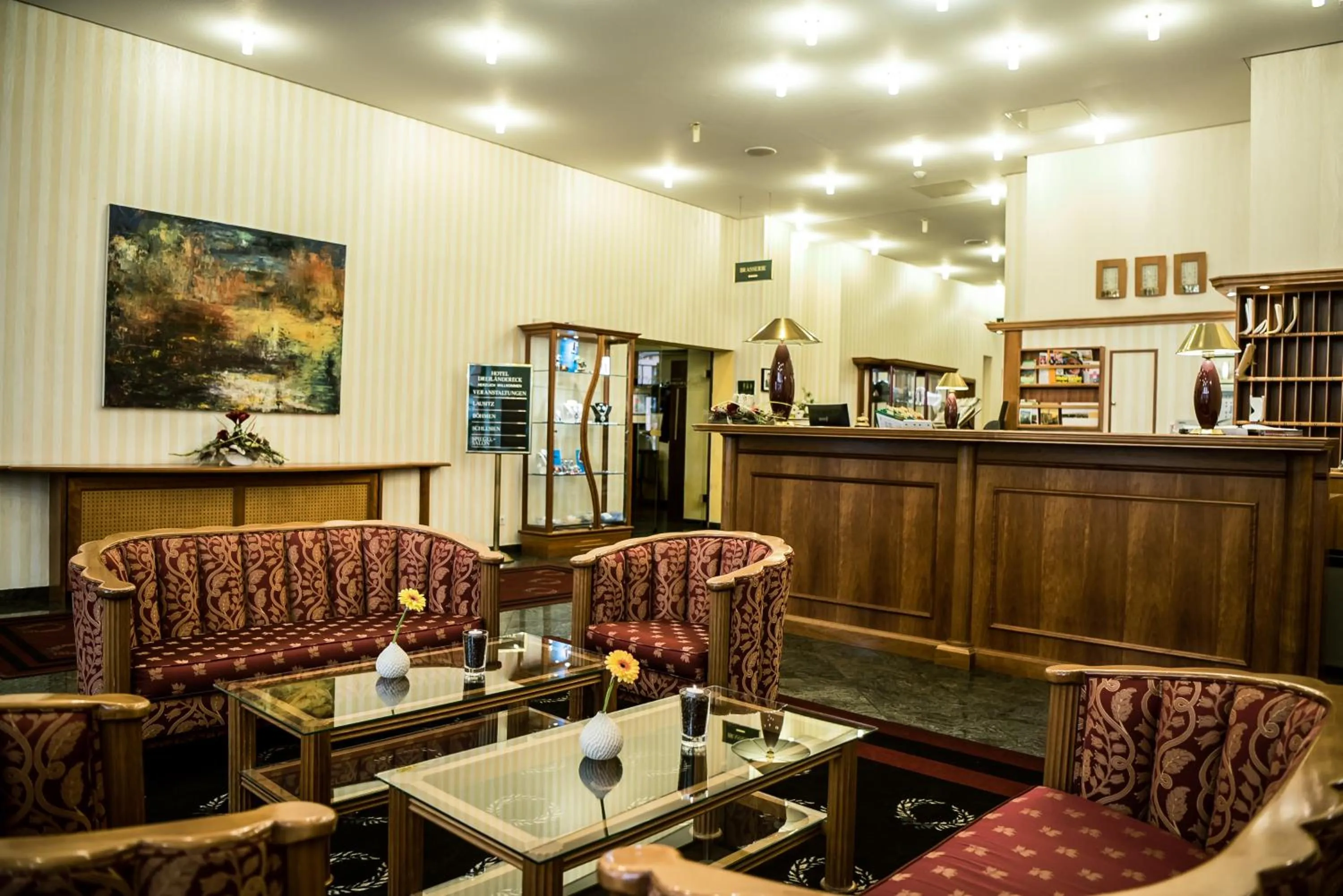 Lobby or reception in Ringhotel Dreiländereck Zittau