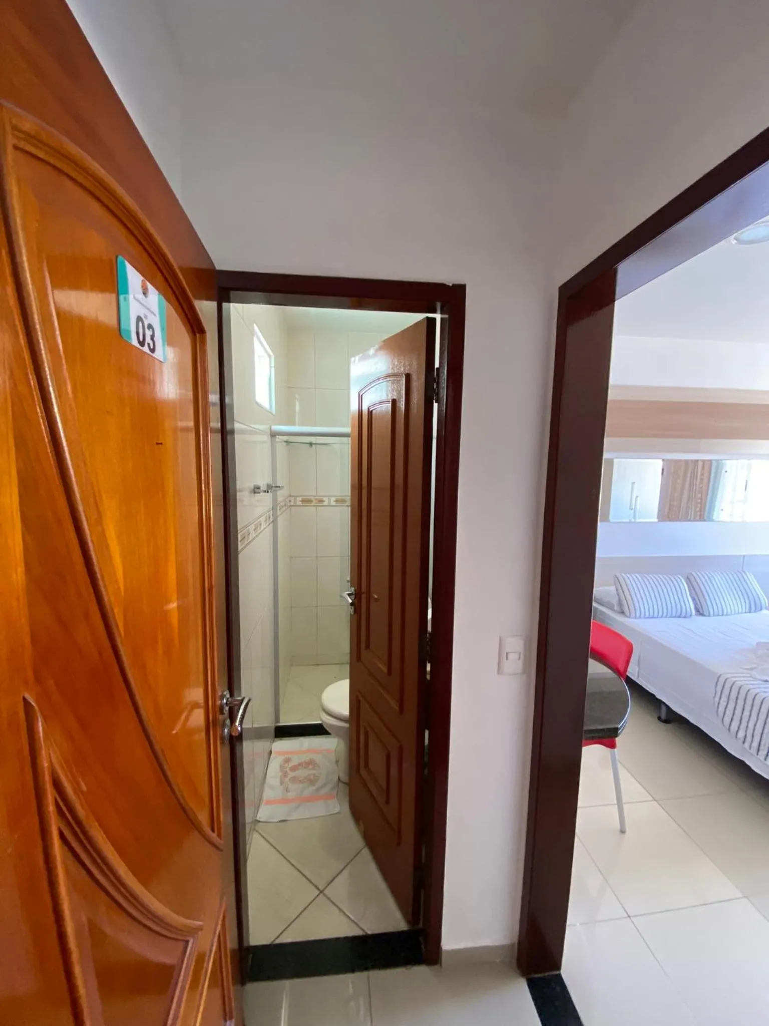 Bathroom, Bed in Pousada Residência dos Sonhos