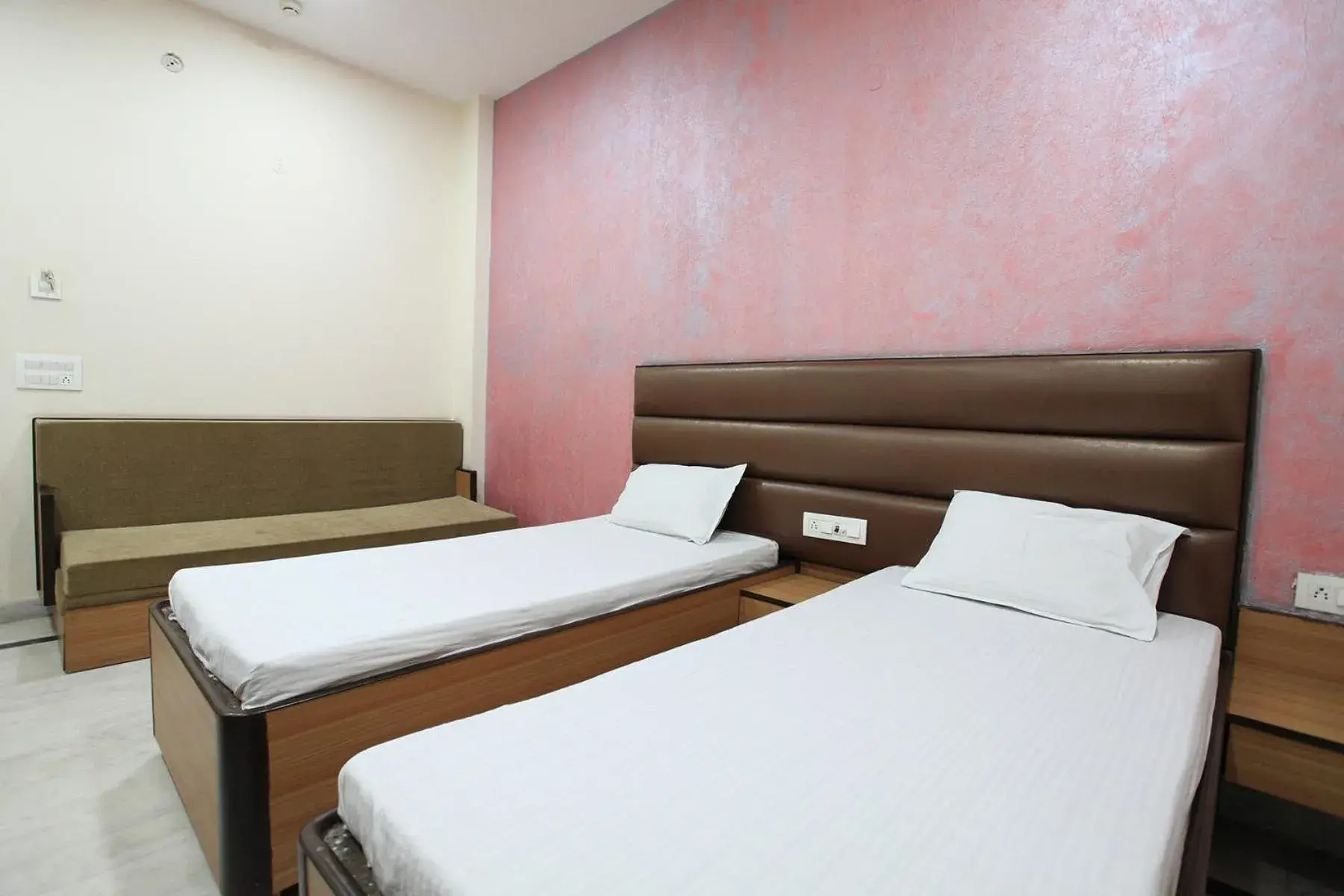 Bedroom, Bed in Hotel Anuvibha Malviya Nagar Bedroom, Bed in Hotel Anuvibha Malviya Nagar