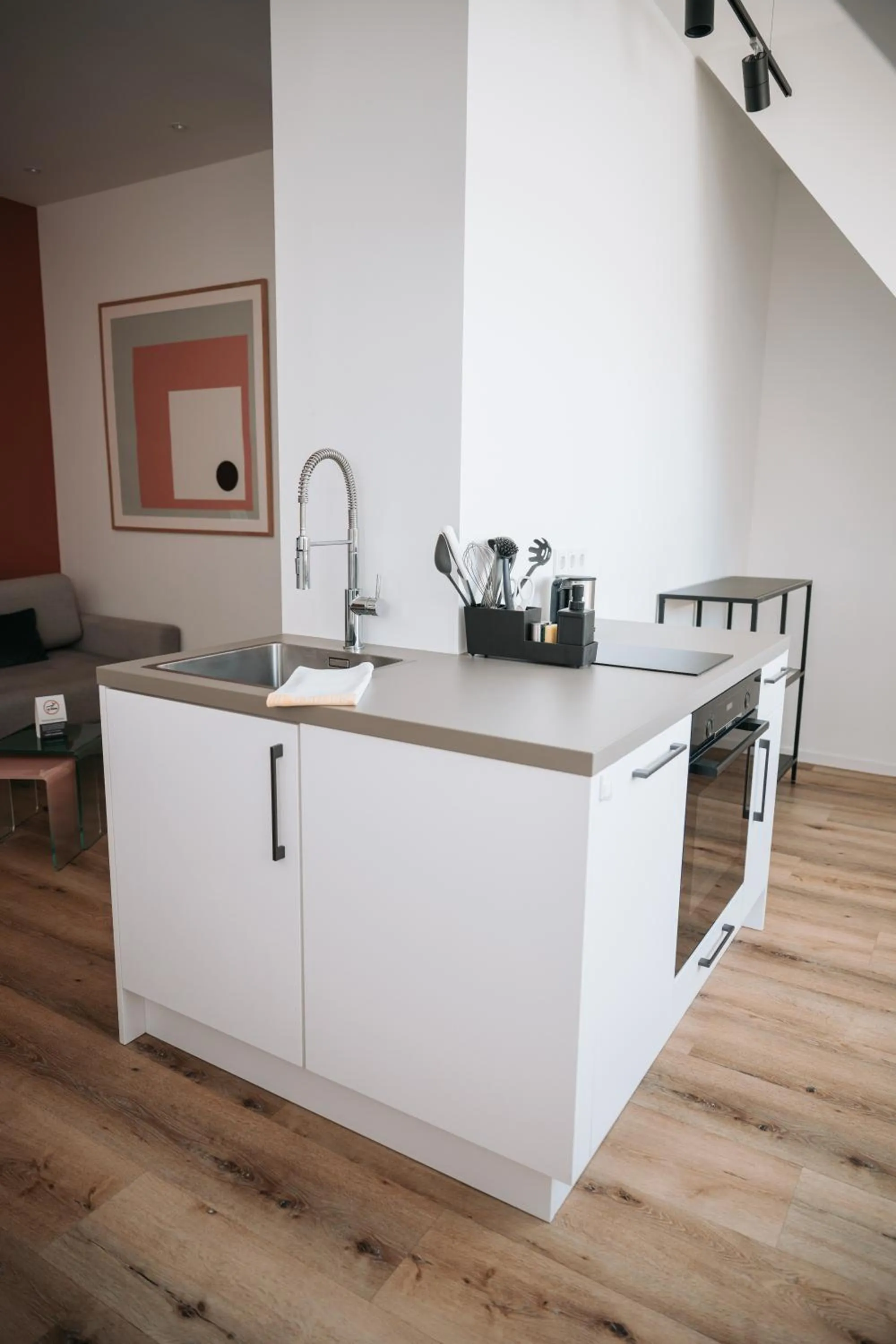 kitchen in Coffee Fellows Hotel & Longstay