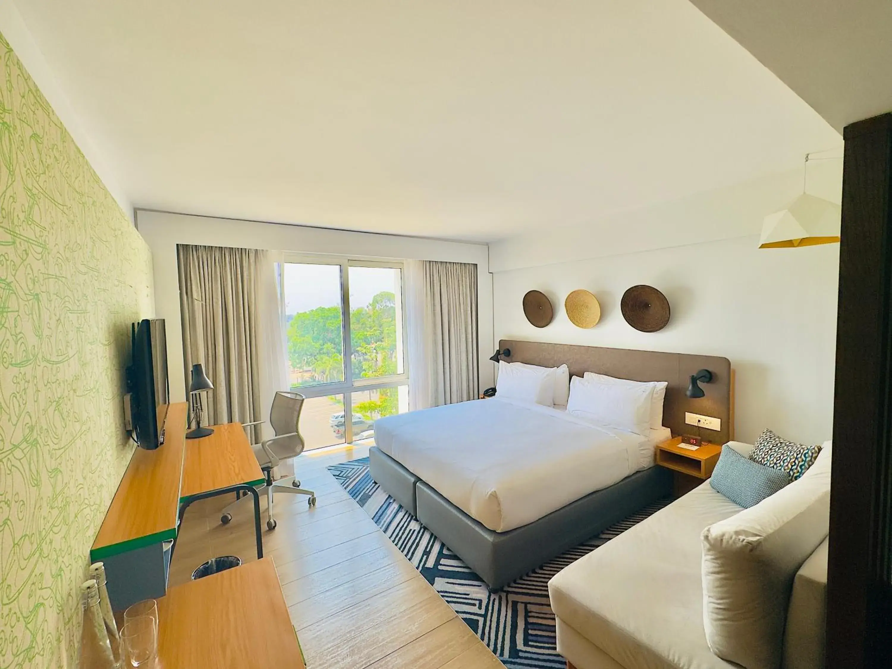 Quiet street view, Bed in Holiday Inn - Lusaka by IHG Quiet street view, Bed in Holiday Inn - Lusaka by IHG