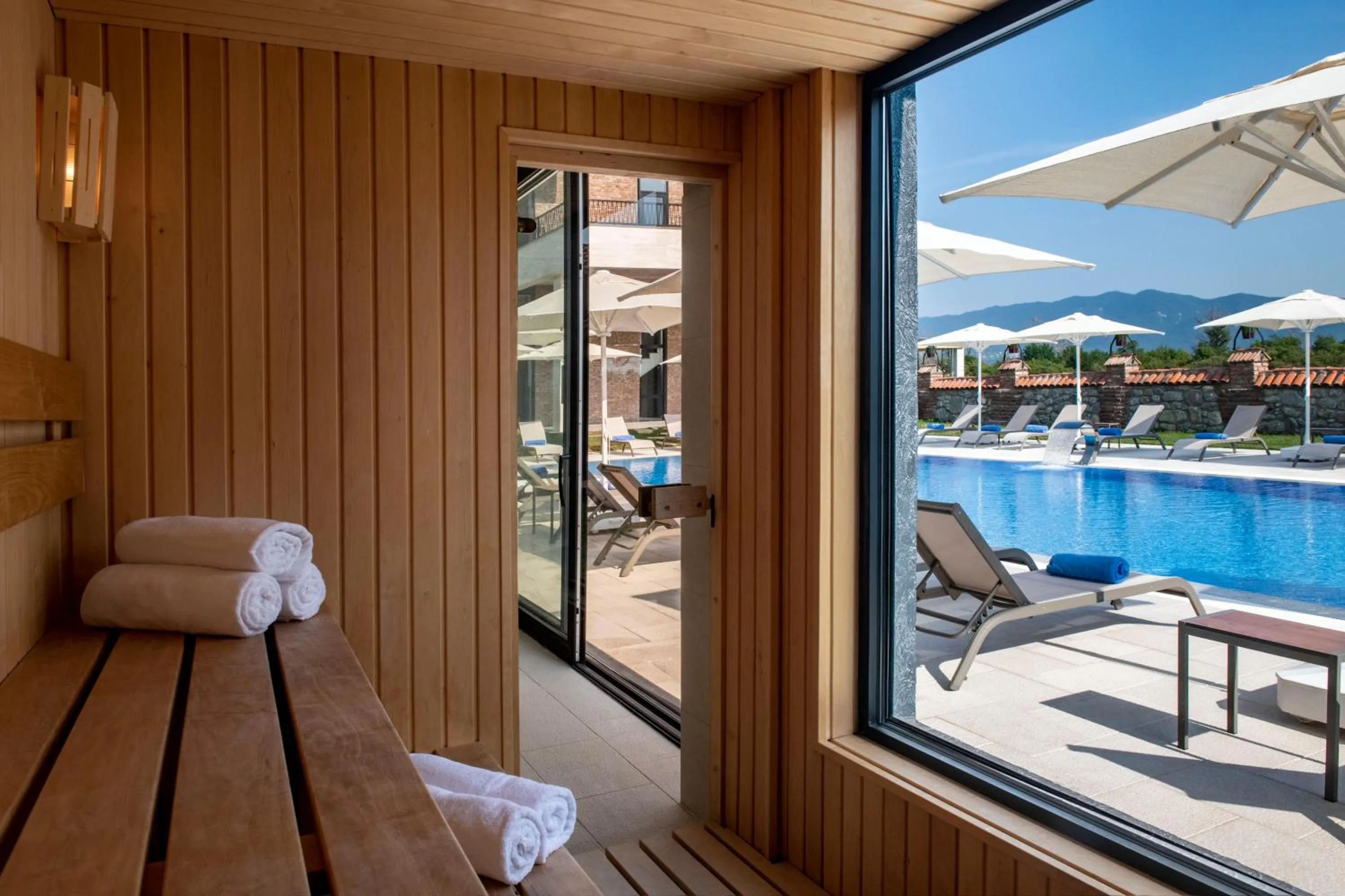 Sauna in Villa Mosavali