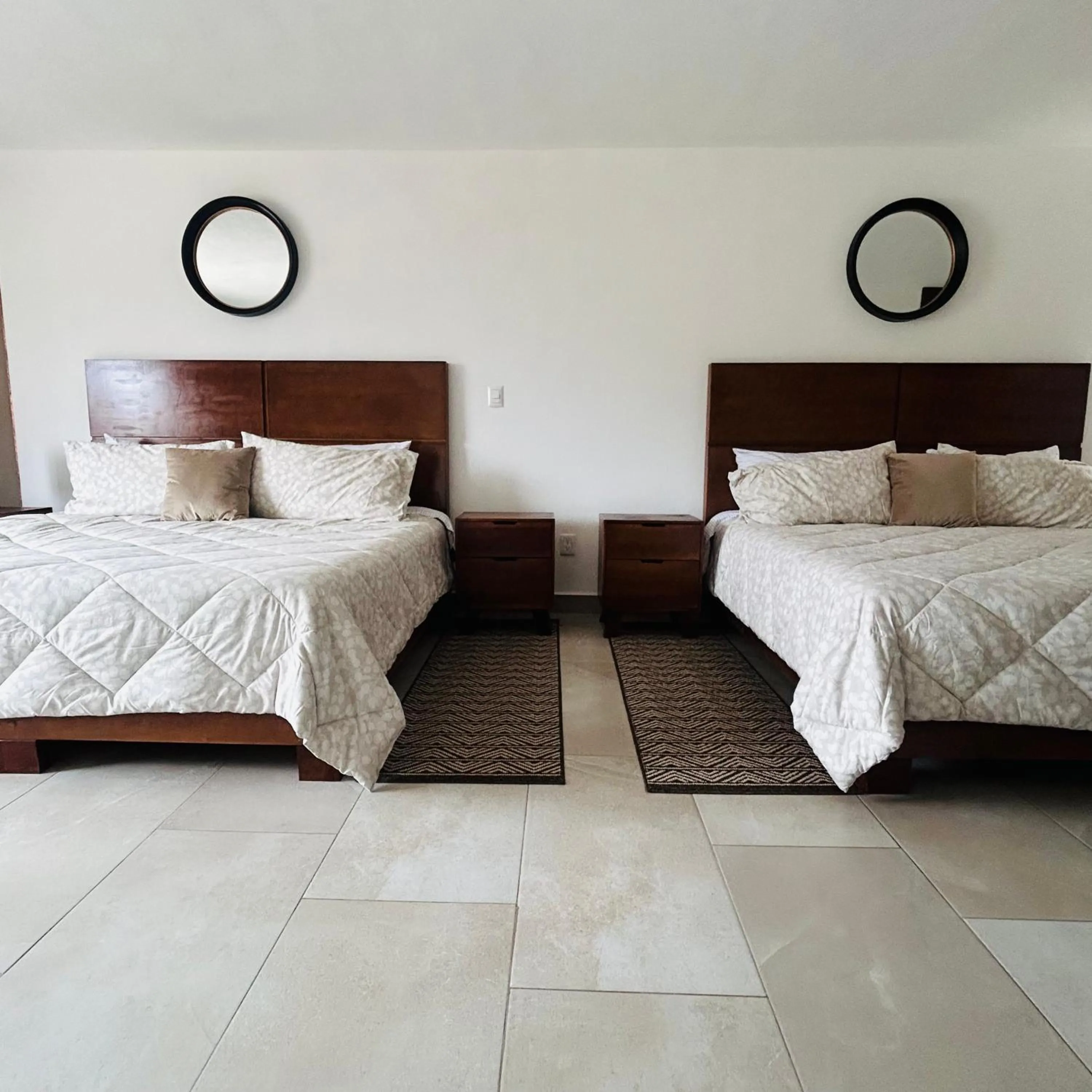 Bed in Pedernal Hotel