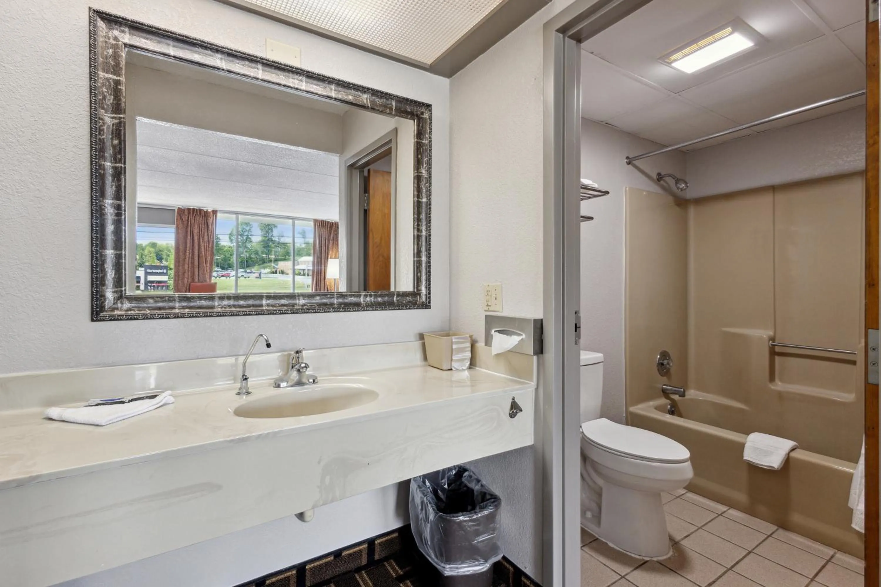 Bathroom in Relax inn by OYO Greeneville Near Hwy US-321