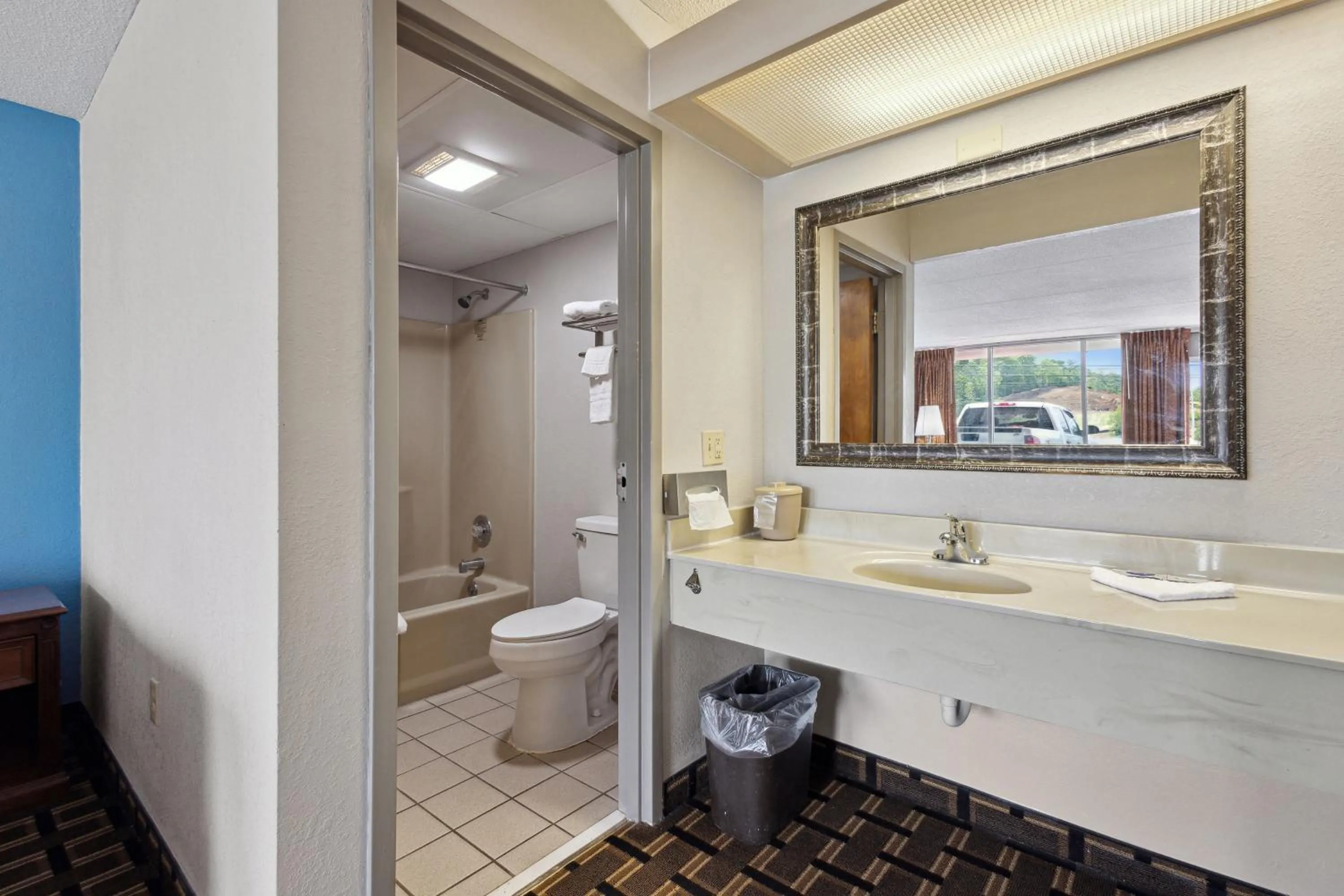 Bathroom in Relax inn by OYO Greeneville Near Hwy US-321