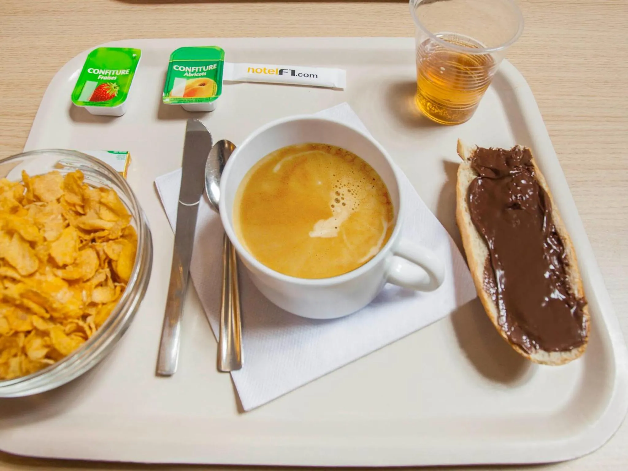 Food and drinks in hotelF1 Cambrai