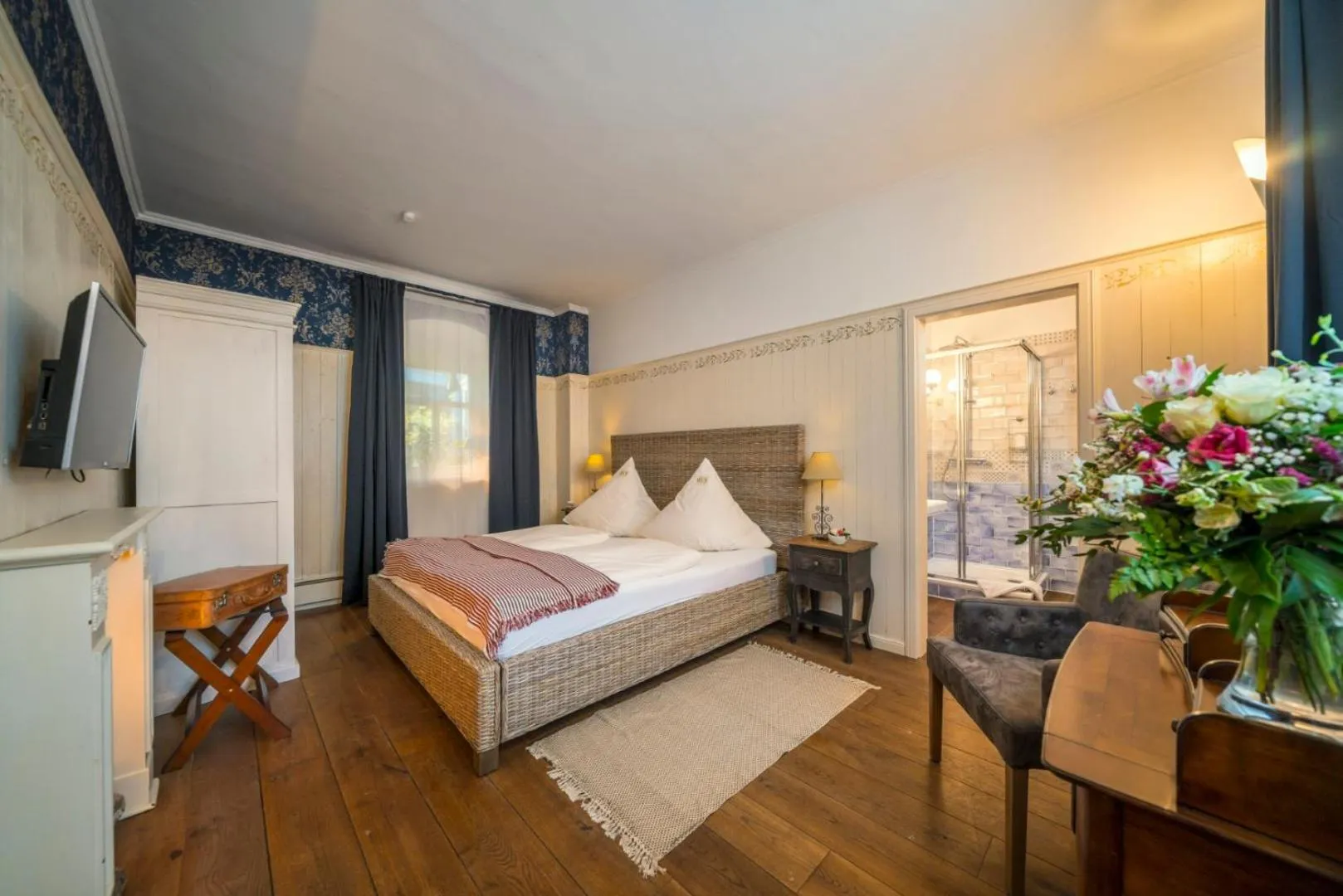 Bed in Hotel Wellness Goldenes Fass Meißen