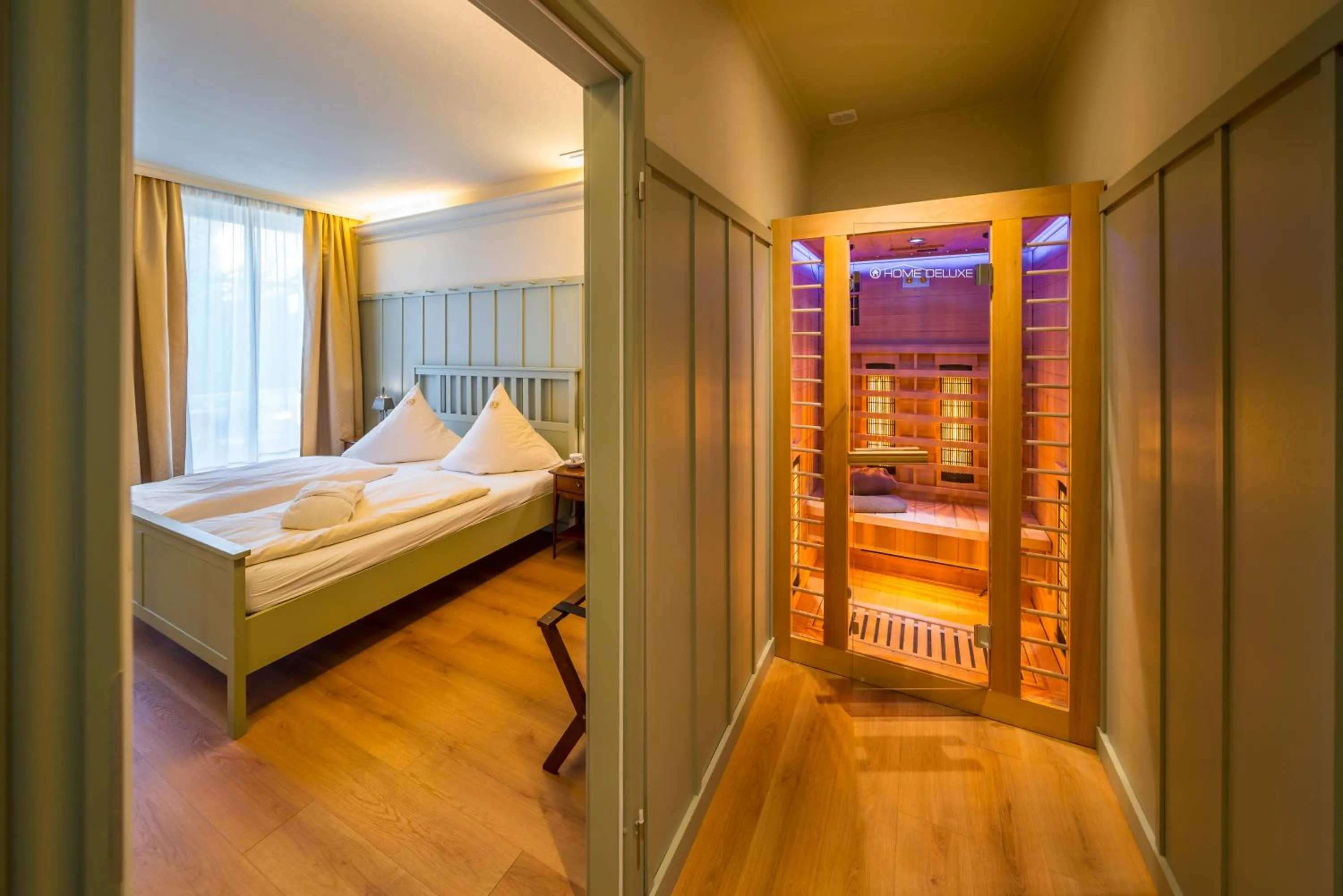 Bed in Hotel Wellness Goldenes Fass Meißen