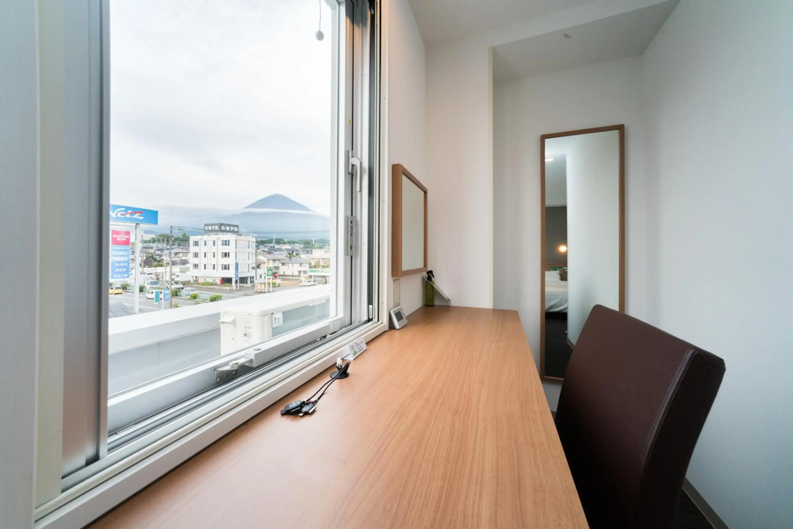 Mountain view in Super Hotel Fujinomiya Mountain view in Super Hotel Fujinomiya