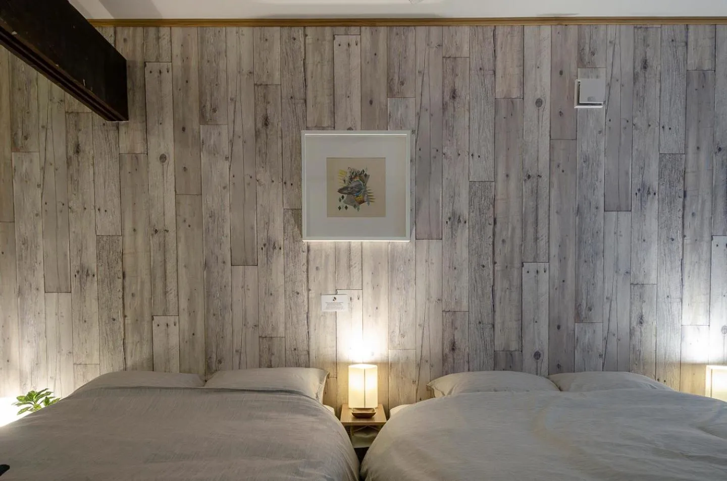 Bed in 箱館宿 観月-Mizuki-伝統的建築物の宿-最大8名宿泊可能