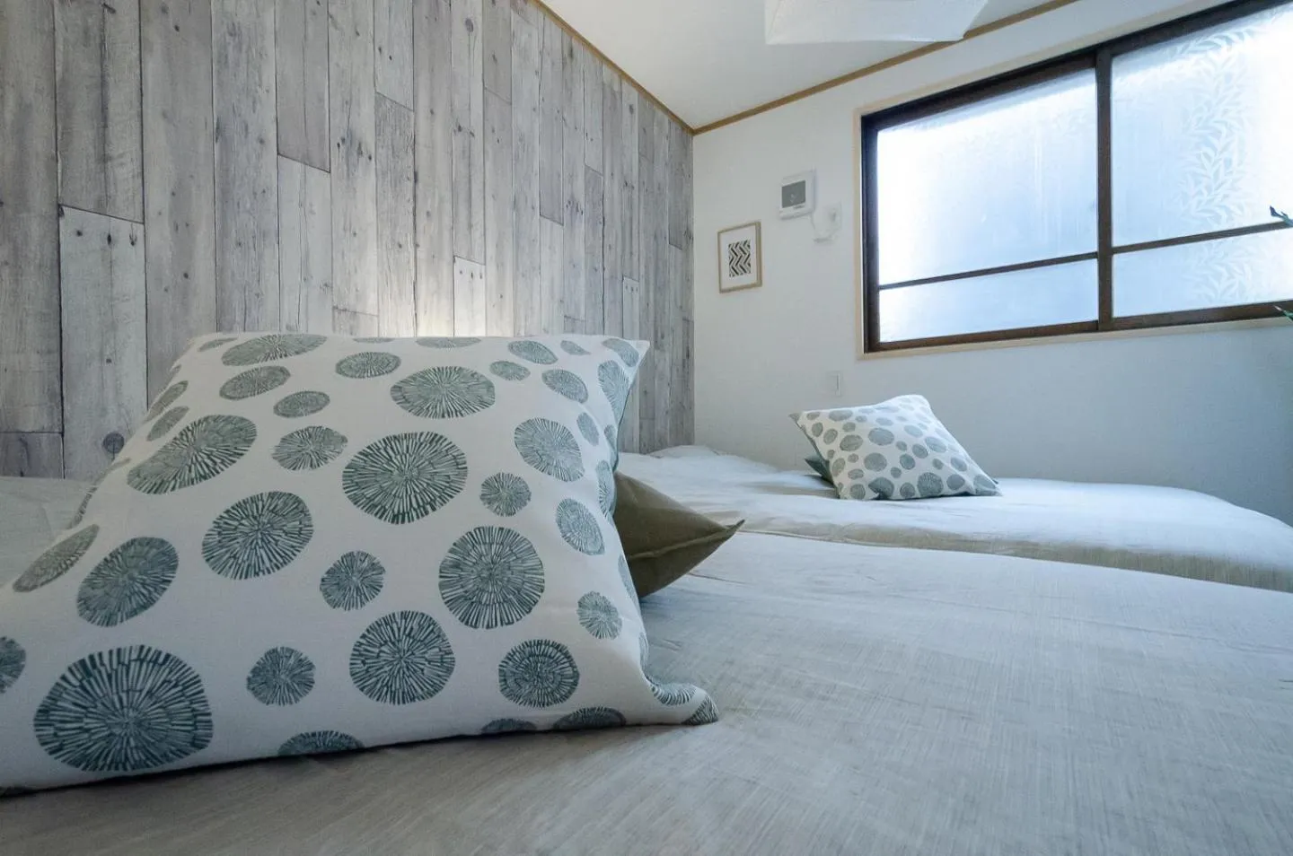 Bed in 箱館宿 観月-Mizuki-伝統的建築物の宿-最大8名宿泊可能