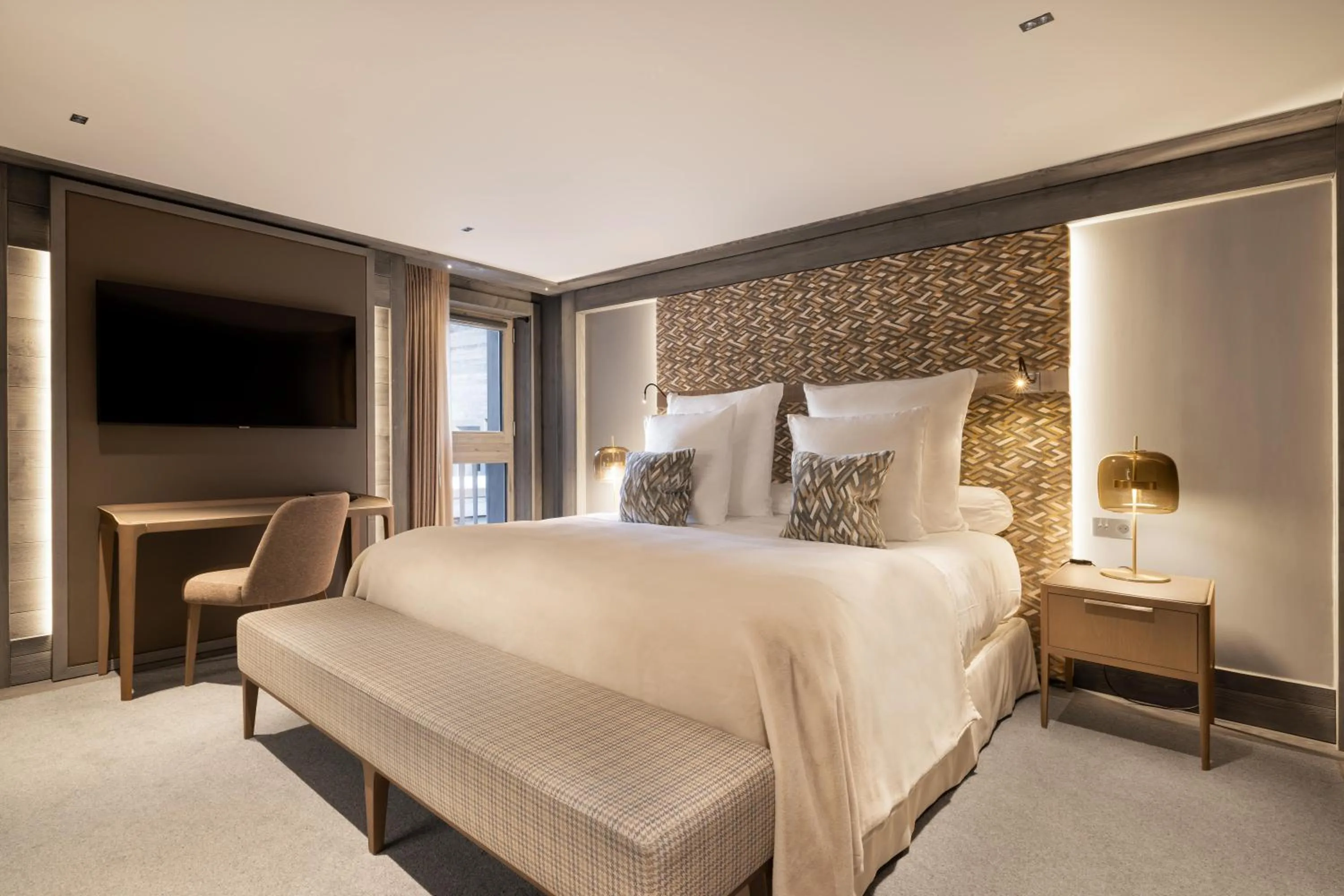 Bedroom, Bed in Hotel Le K2 Chogori