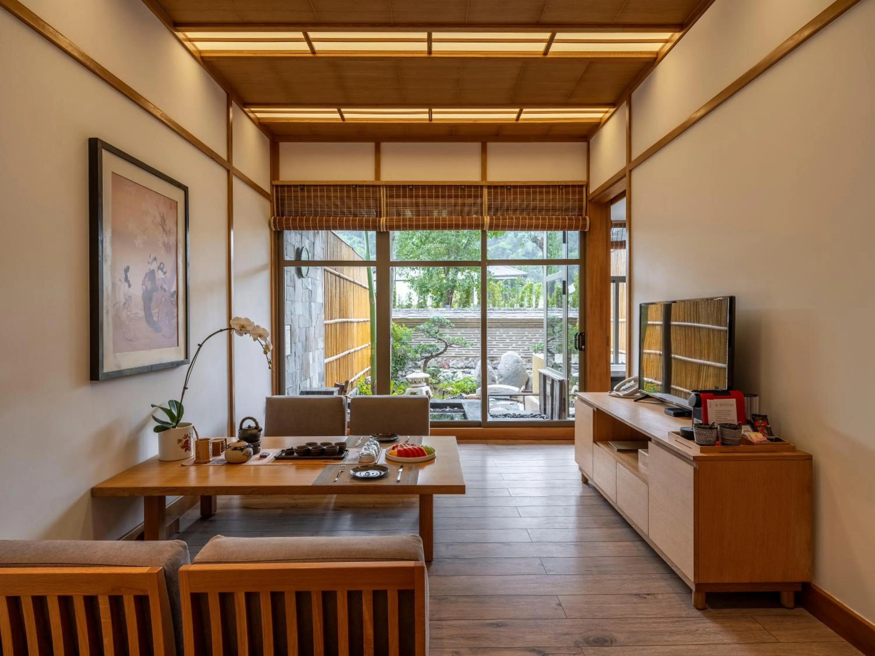 Living room in Yoko Onsen Quang Hanh
