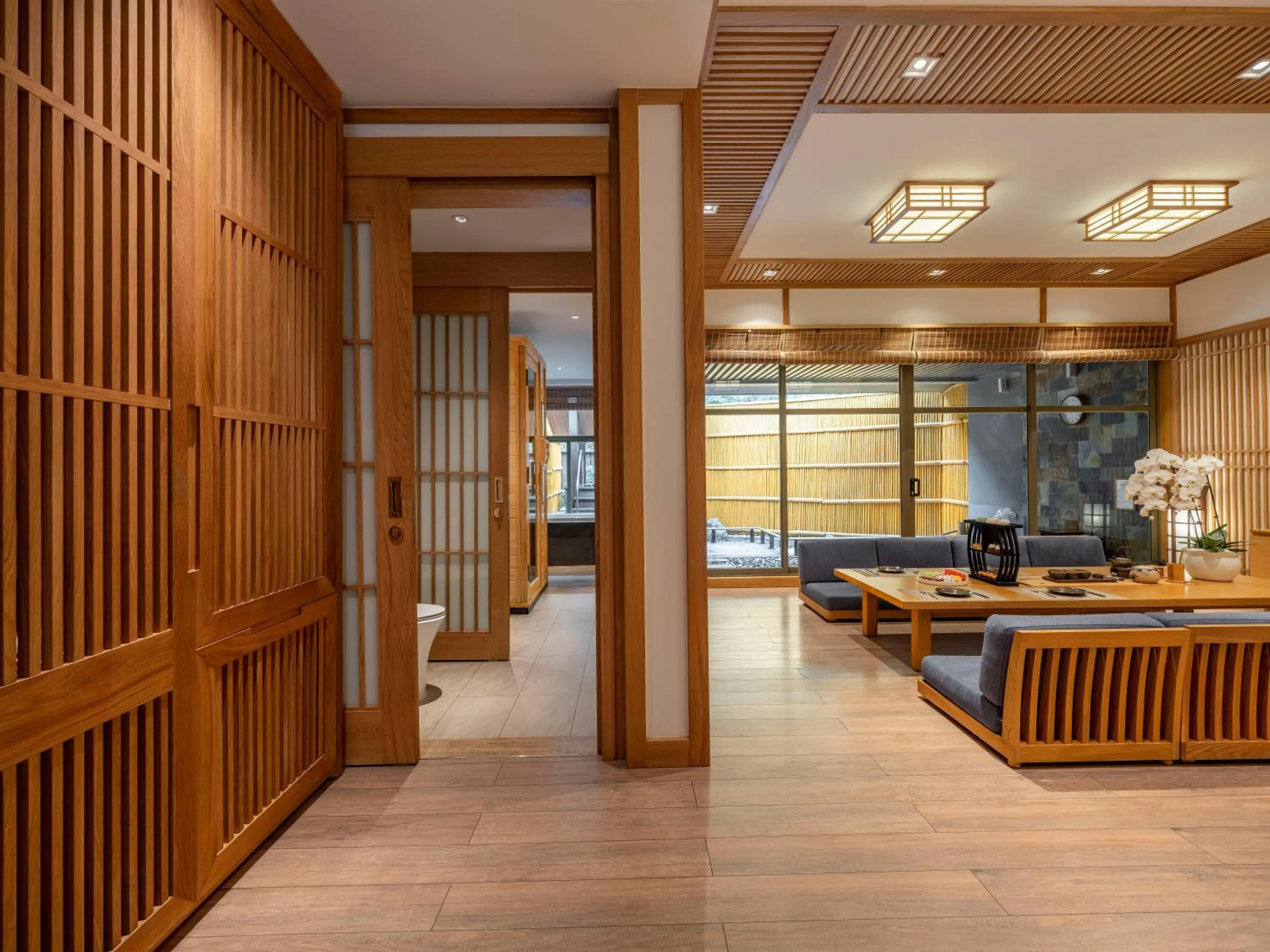 Living room in Yoko Onsen Quang Hanh