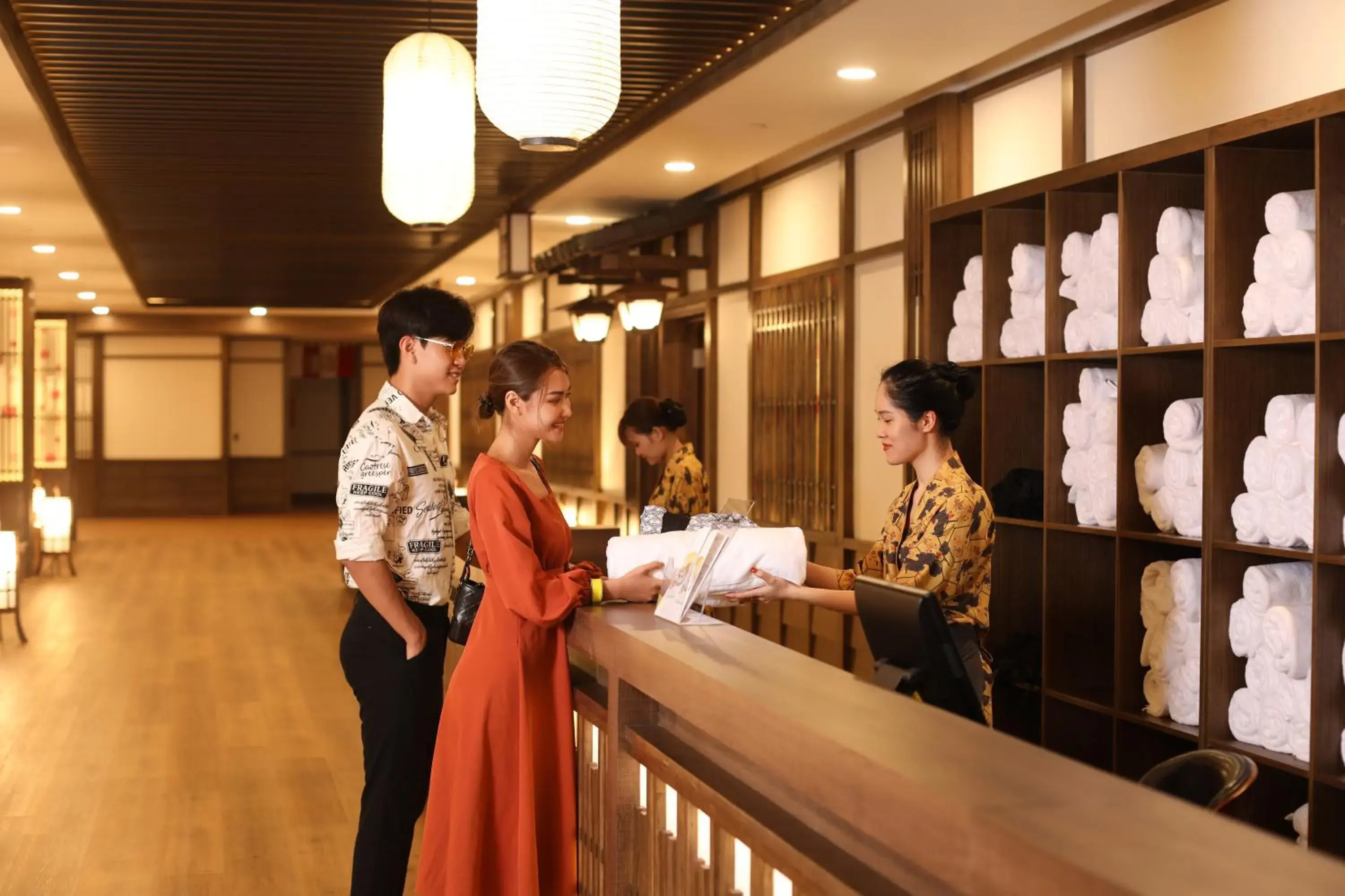 Lobby or reception in Yoko Onsen Quang Hanh Lobby or reception in Yoko Onsen Quang Hanh