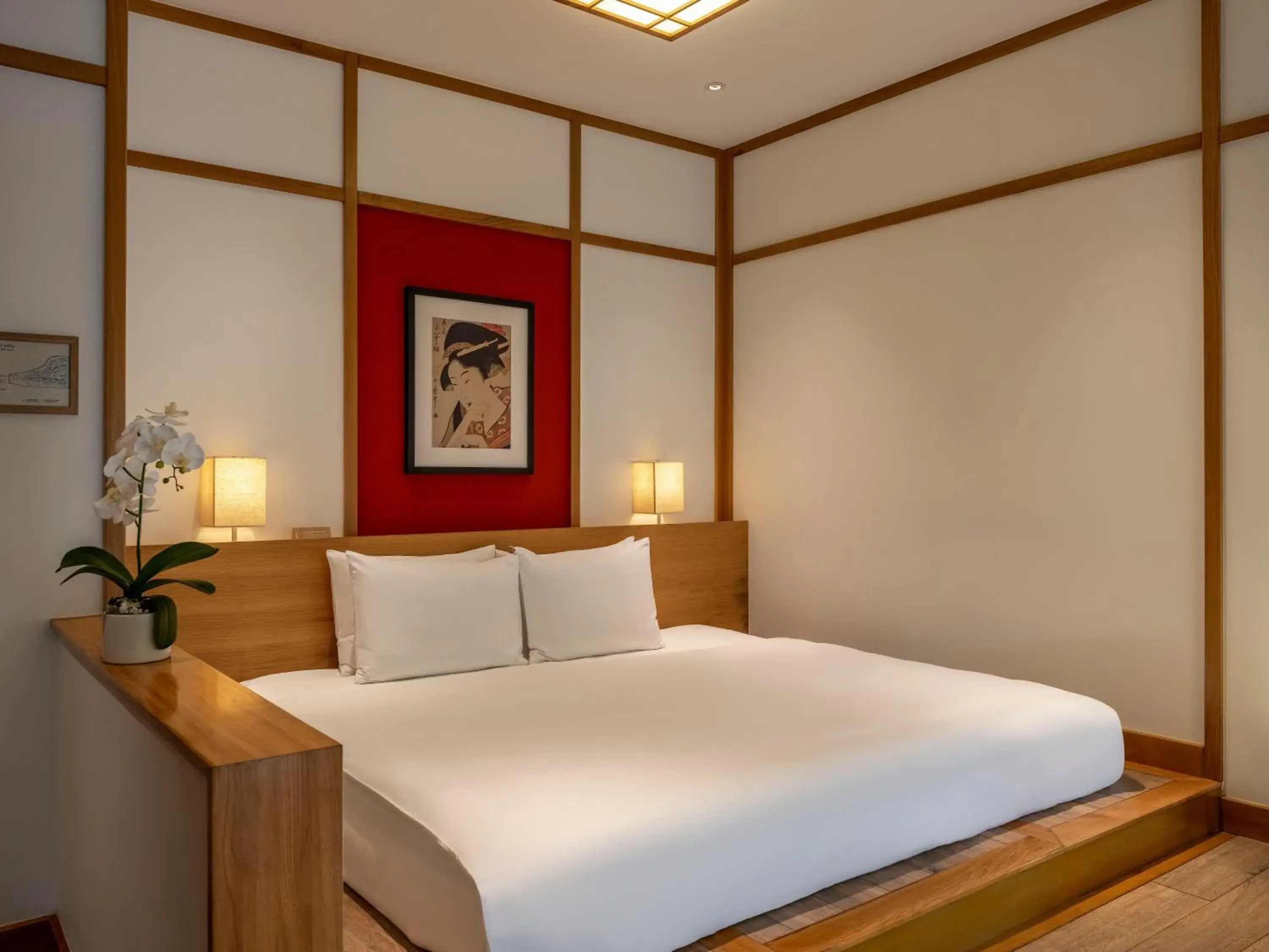 Bed in Yoko Onsen Quang Hanh Bed in Yoko Onsen Quang Hanh
