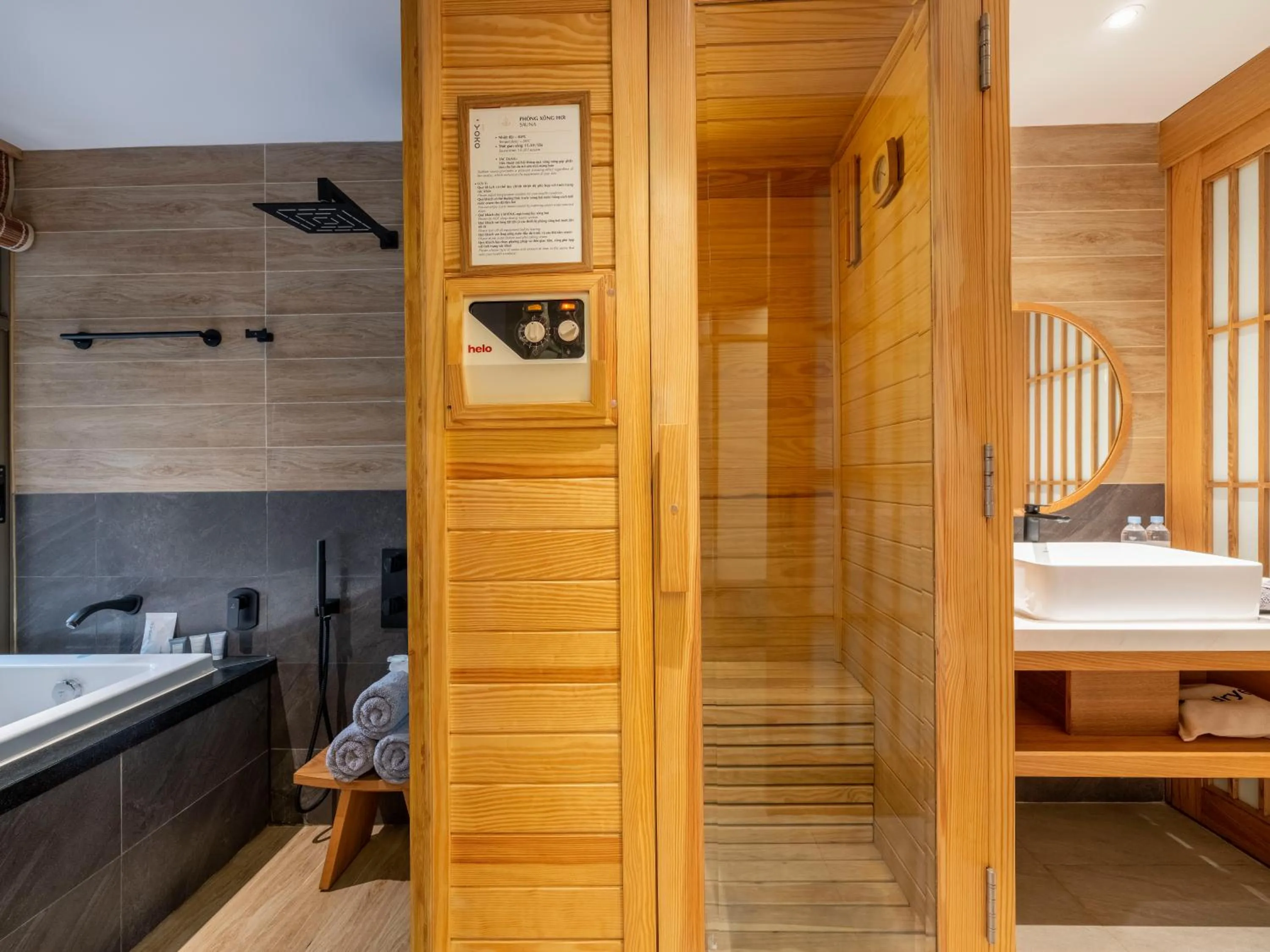 Bathroom in Yoko Onsen Quang Hanh