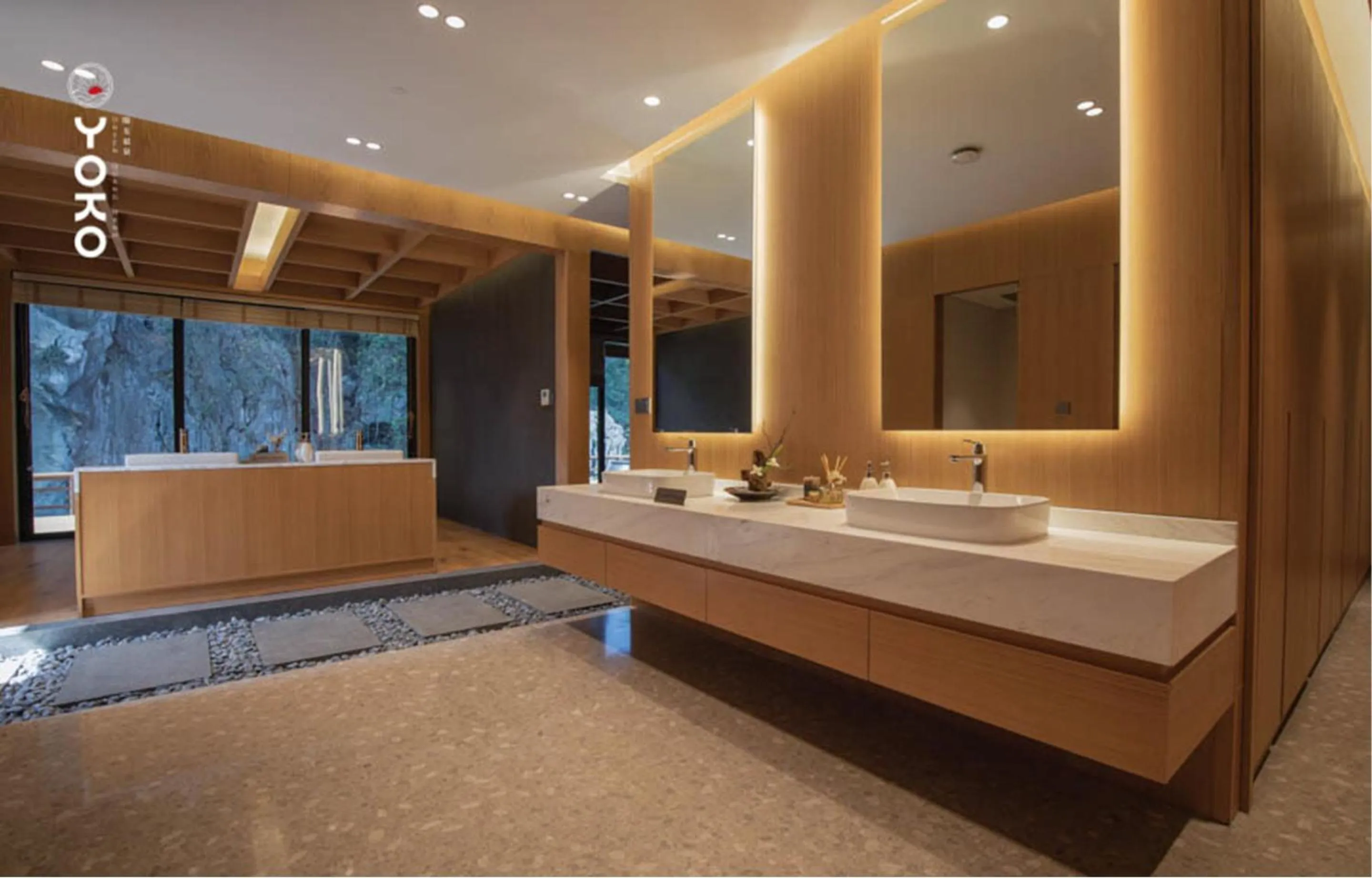 Bathroom in Yoko Onsen Quang Hanh