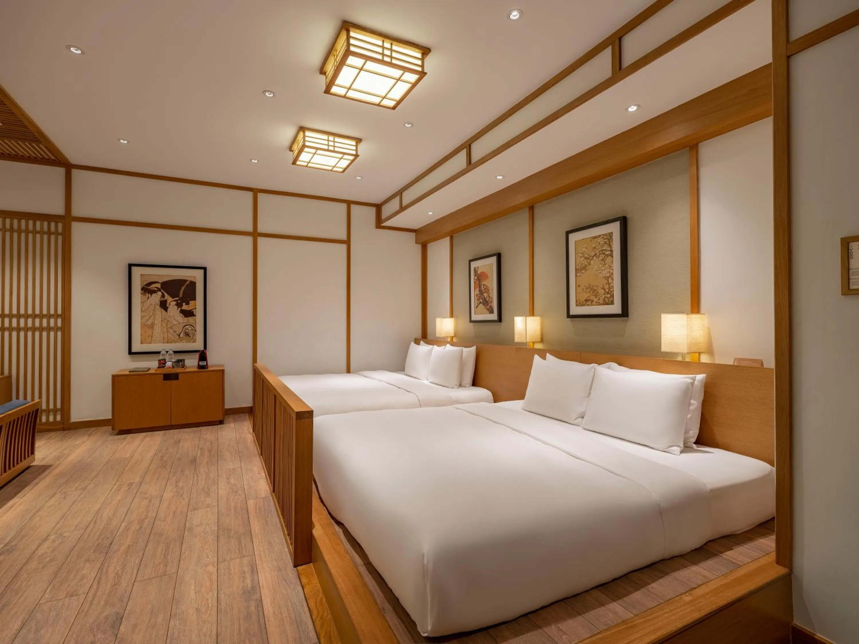 Bed in Yoko Onsen Quang Hanh