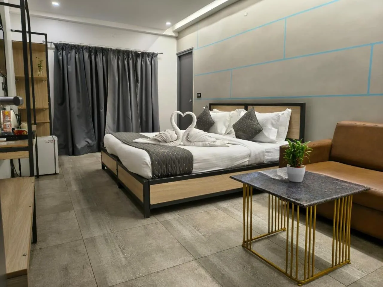 Bed in RESTEL STUDIO FLATS