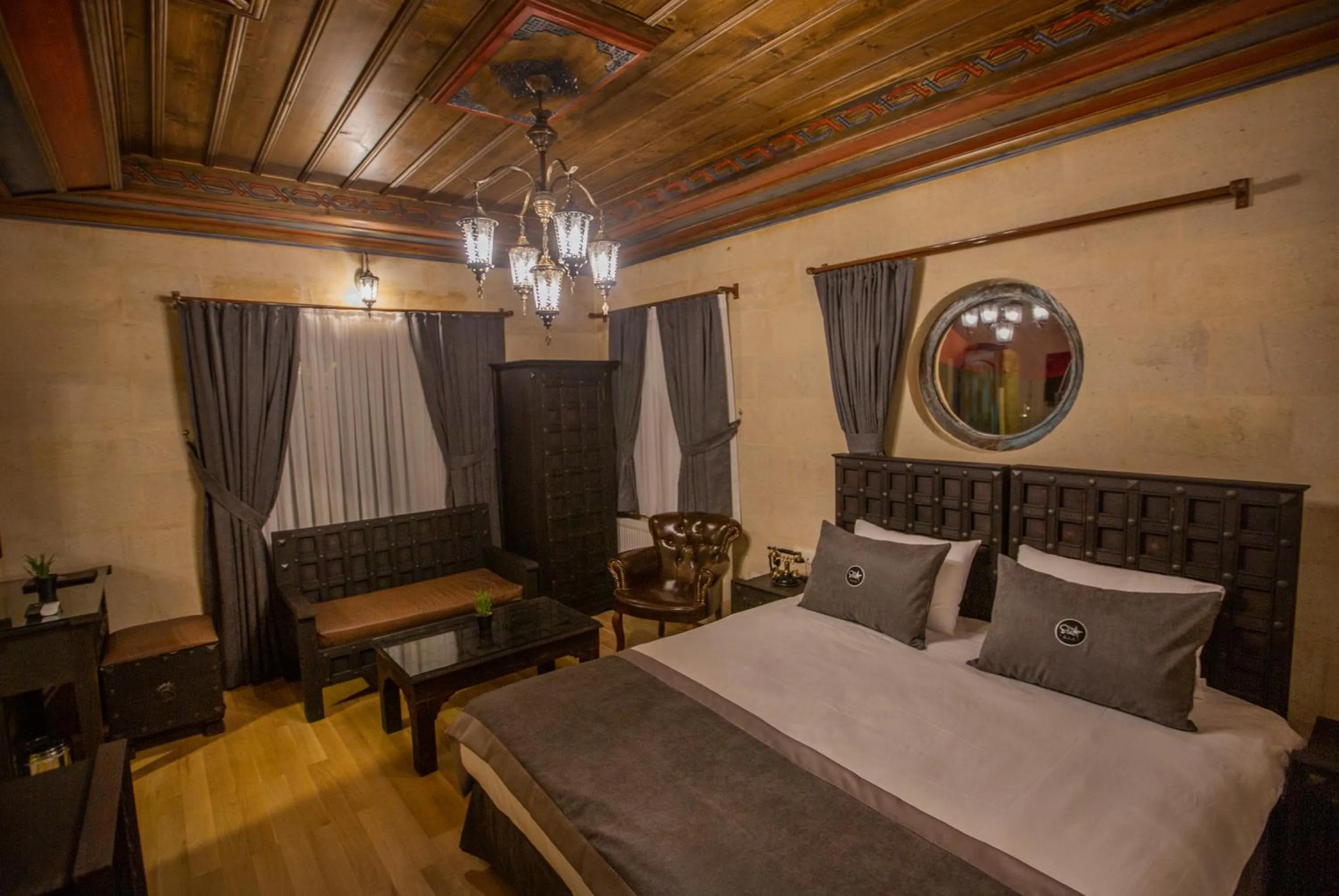 Bed in Sinasos Star Hotel Cappadocia