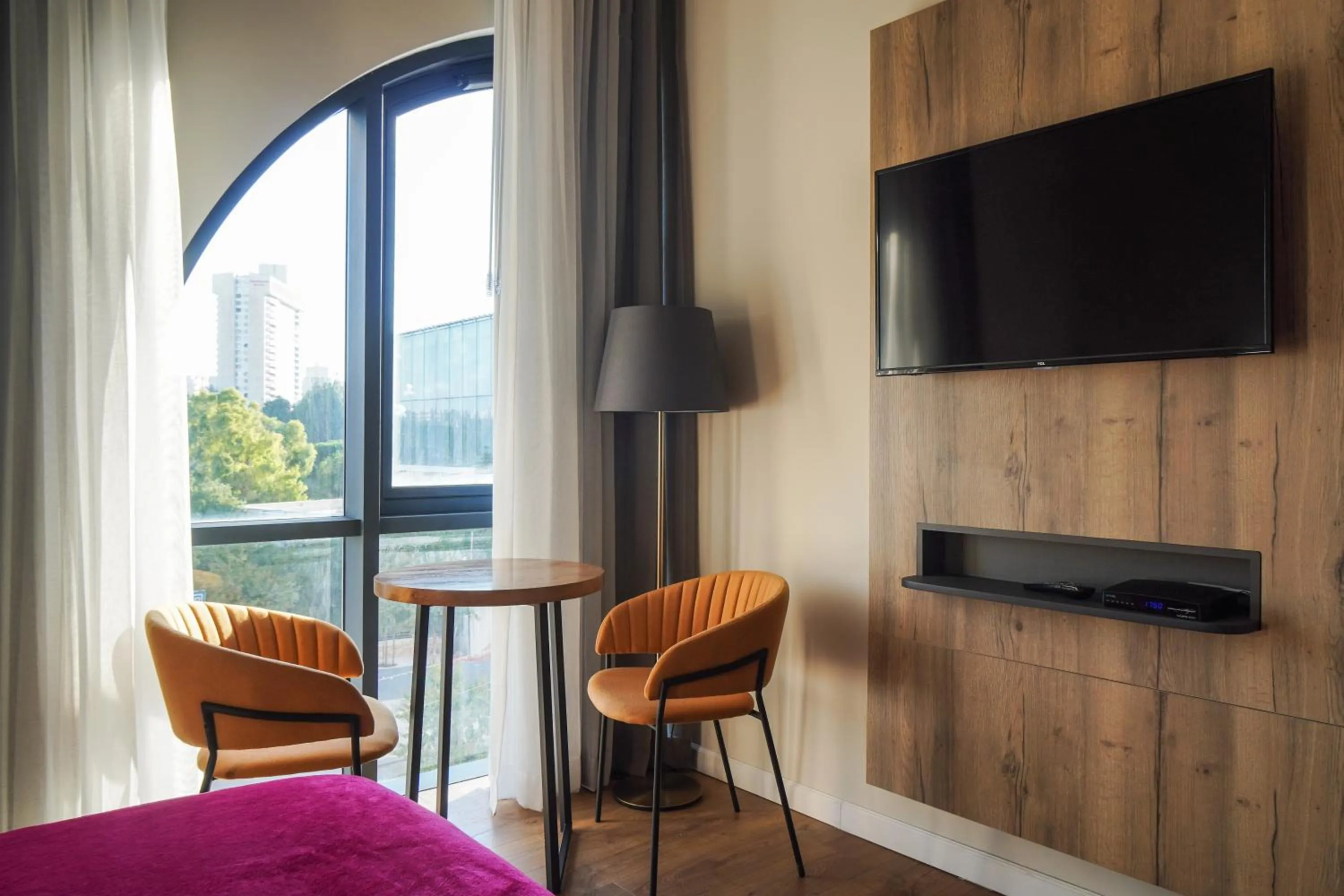 Seating area in Apartique Hotel