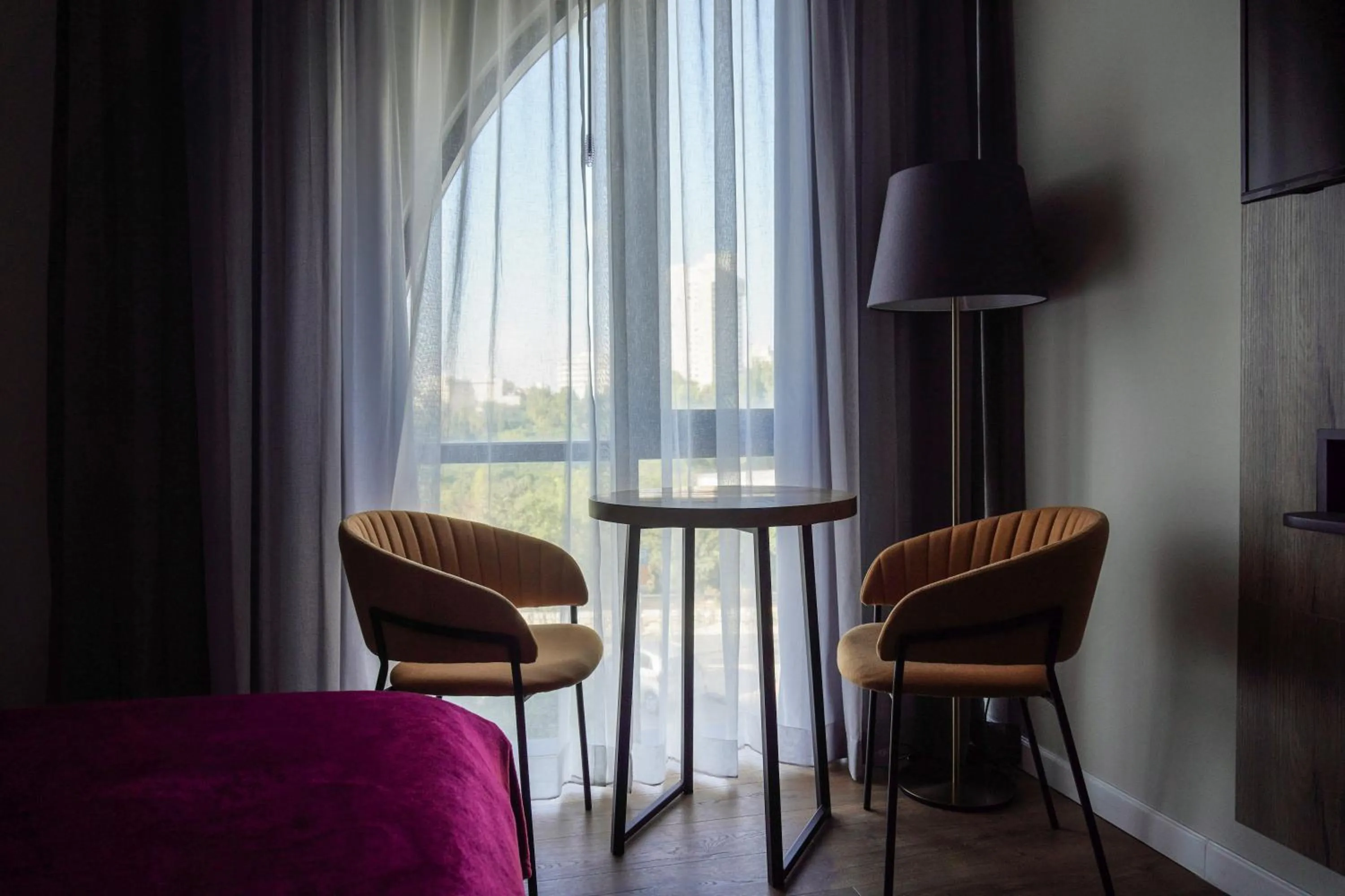 Seating area in Apartique Hotel