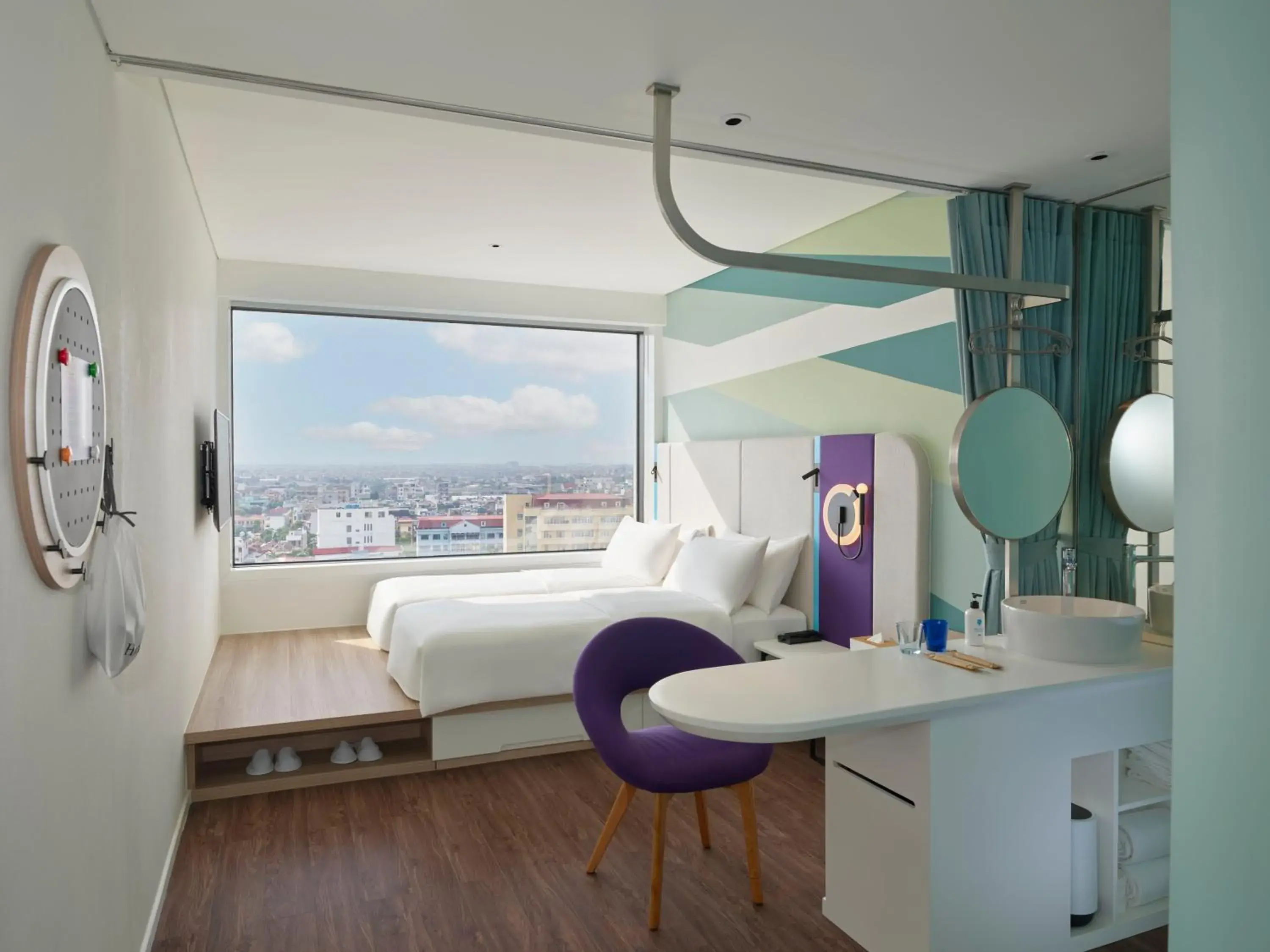 View (from property/room), Bed in Tru by Hilton Thai Binh City Centre View (from property/room), Bed in Tru by Hilton Thai Binh City Centre