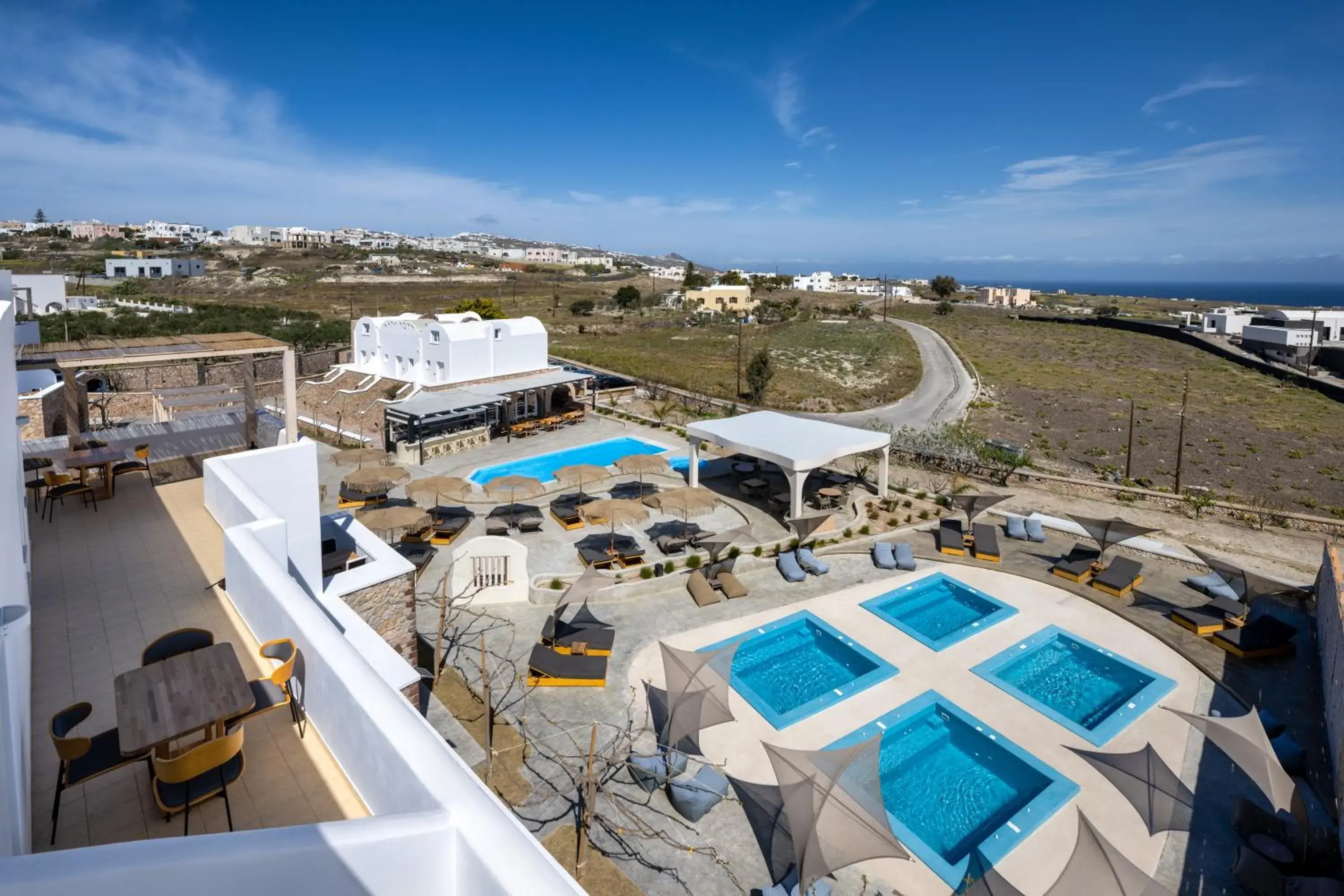 Bird's eye view in Aelia Luxury Suites Bird's eye view in Aelia Luxury Suites