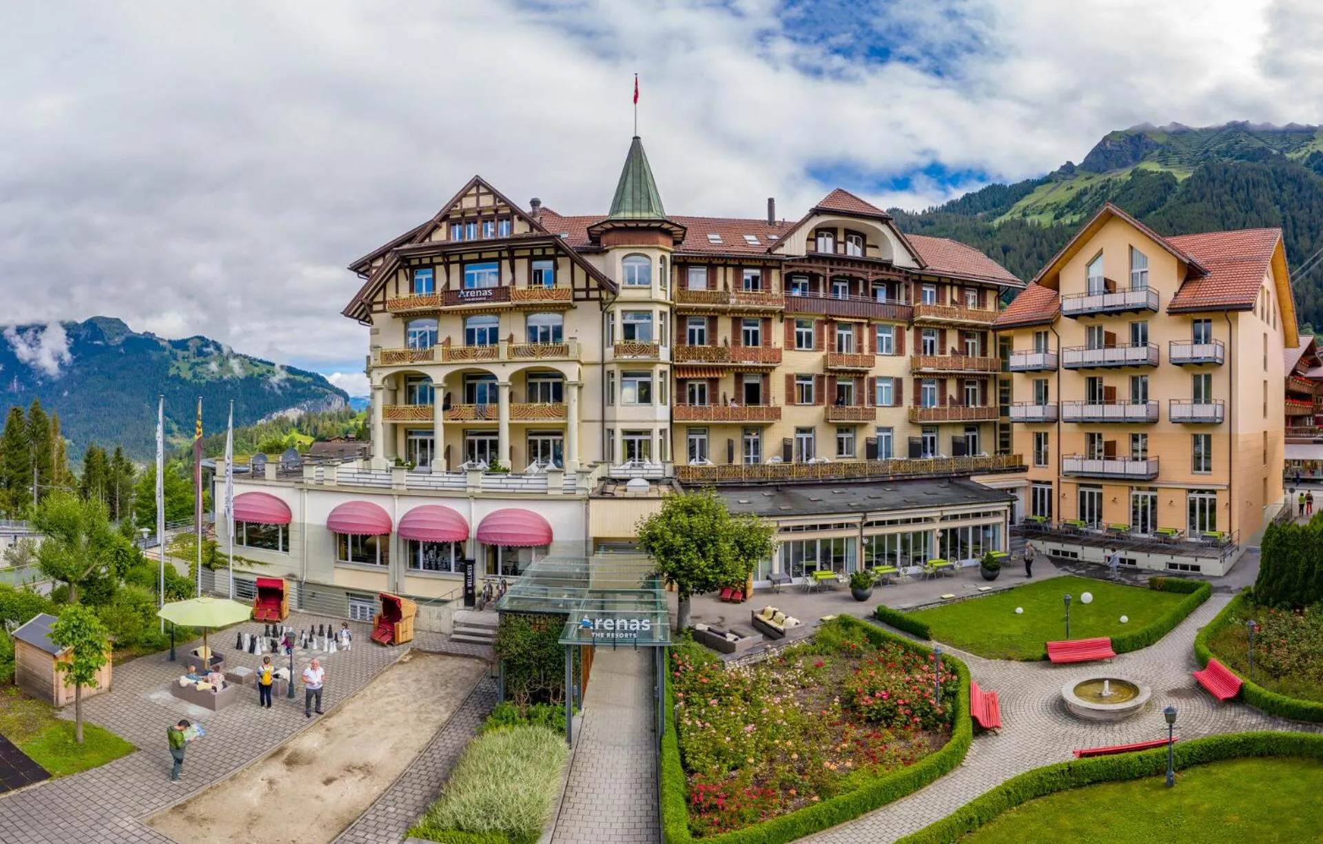 Property building in Hotel Victoria Lauberhorn Wengen, a Faern Collection Hotel
