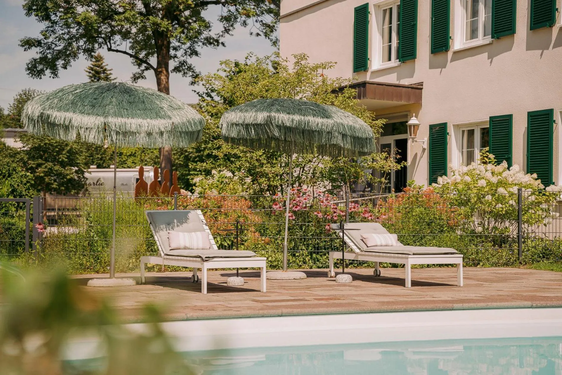 Swimming pool in Hotel Mühle