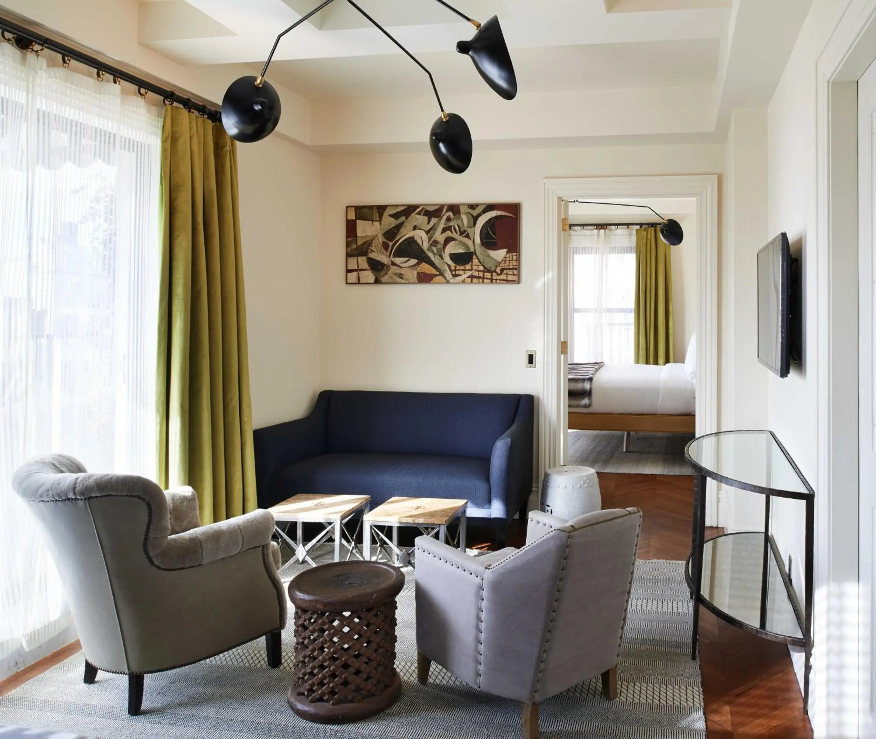 Living room, Bed in The Marlton Hotel Living room, Bed in The Marlton Hotel