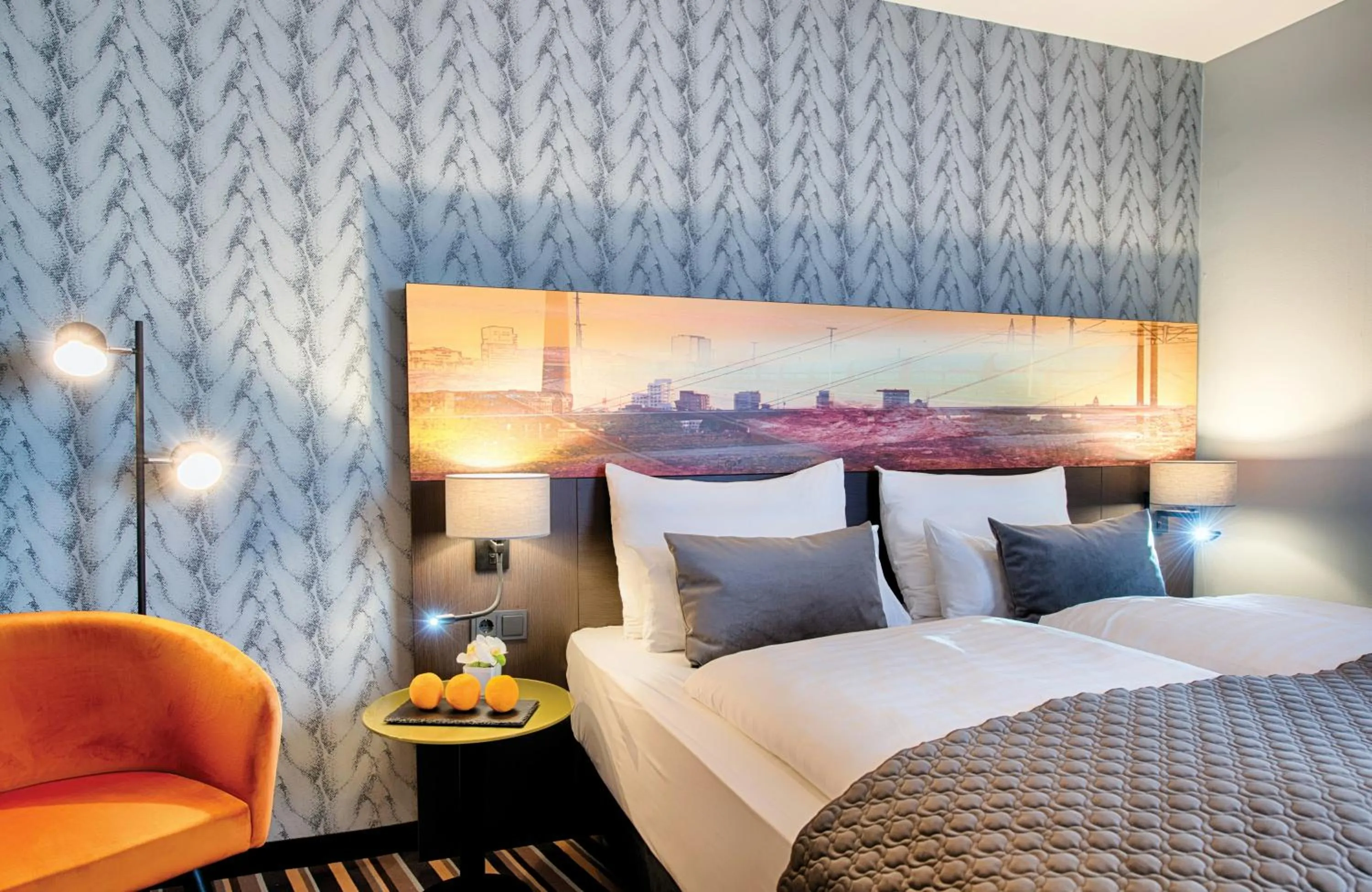 Bedroom, Bed in Leonardo Boutique Hotel Düsseldorf